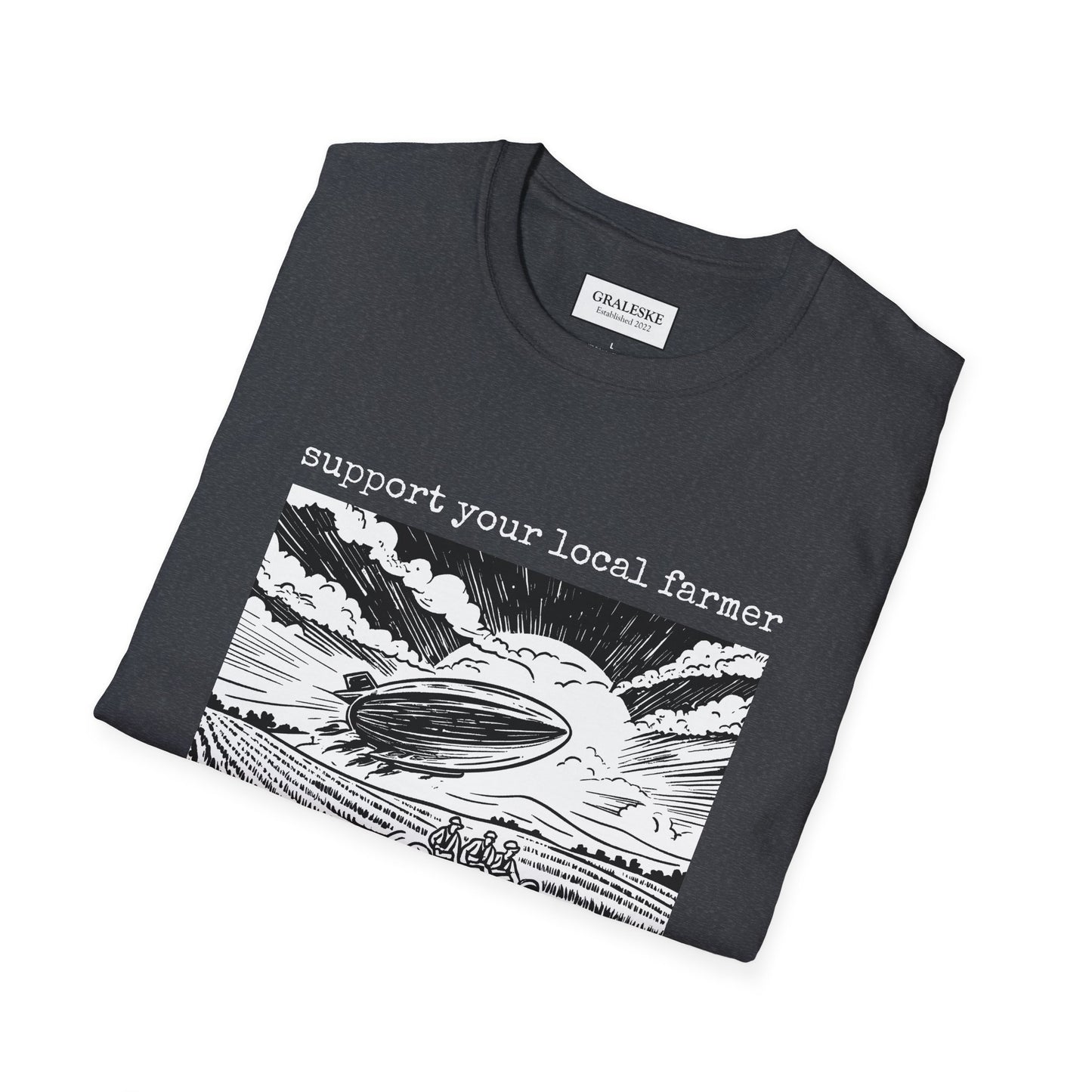 support your local farmer blimp - T-Shirt - Graleske