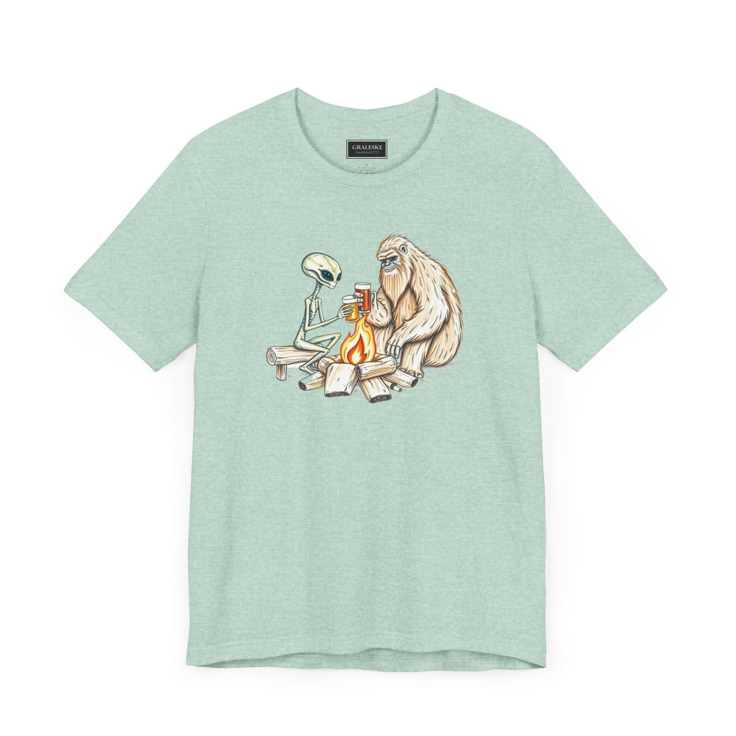 Alien and Bigfoot T-Shirt