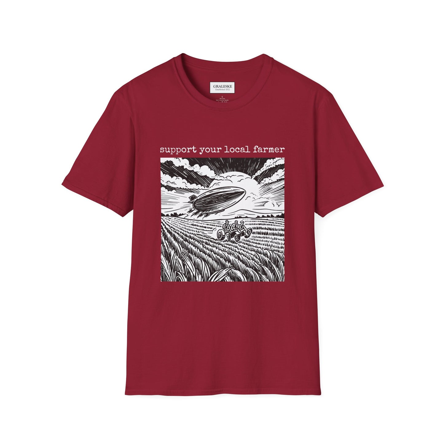 support your local farmer blimp - T-Shirt - Graleske