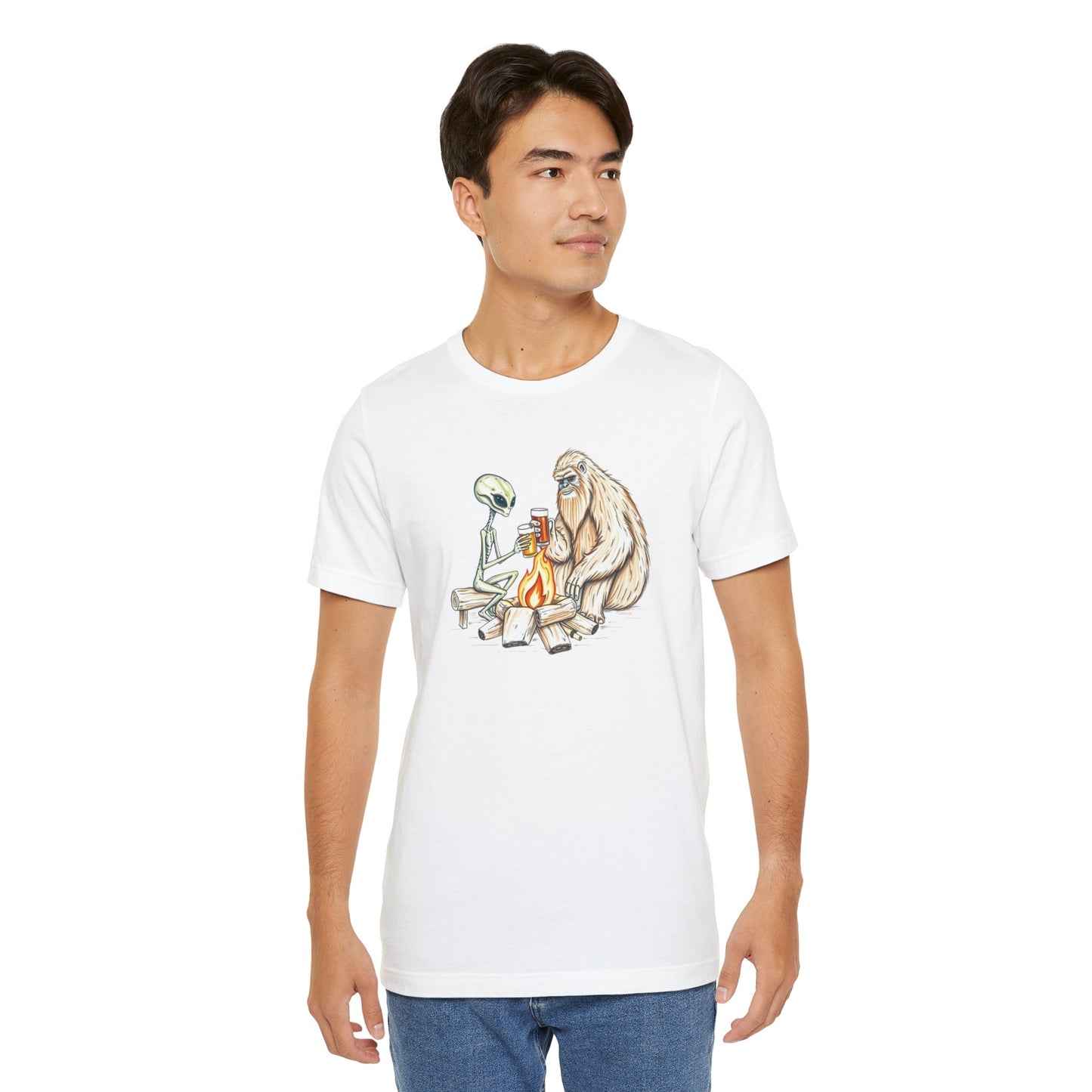 Alien and Bigfoot T-Shirt