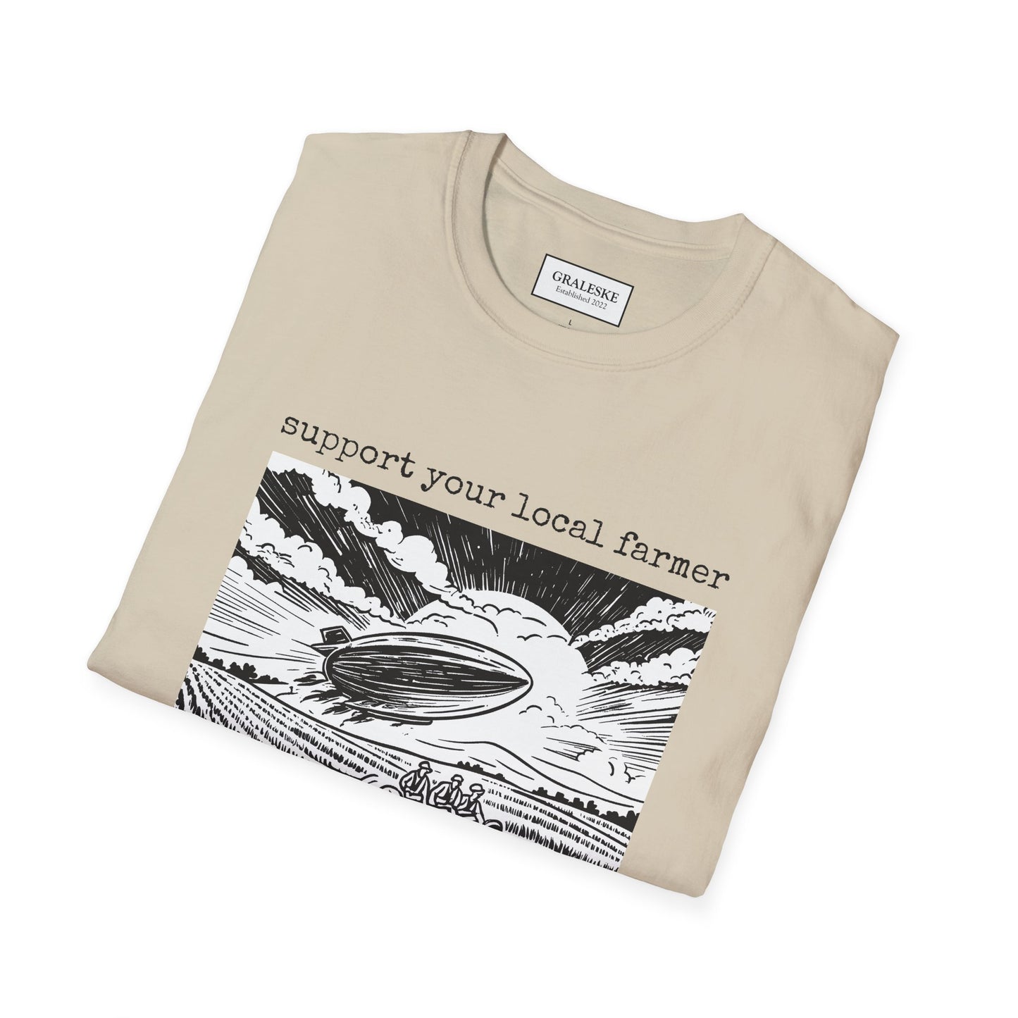 support your local farmer blimp - T-Shirt - Graleske