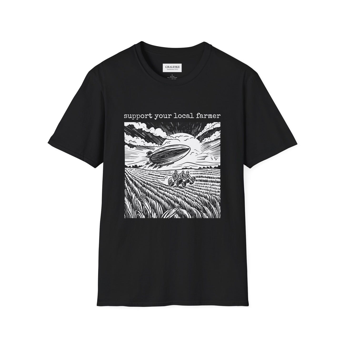 support your local farmer blimp - T-Shirt - Graleske