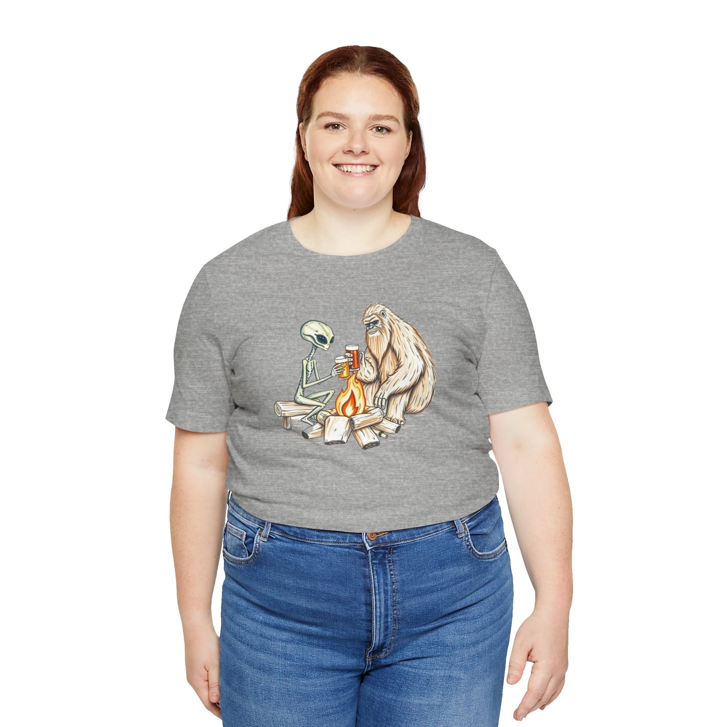 Alien and Bigfoot T-Shirt