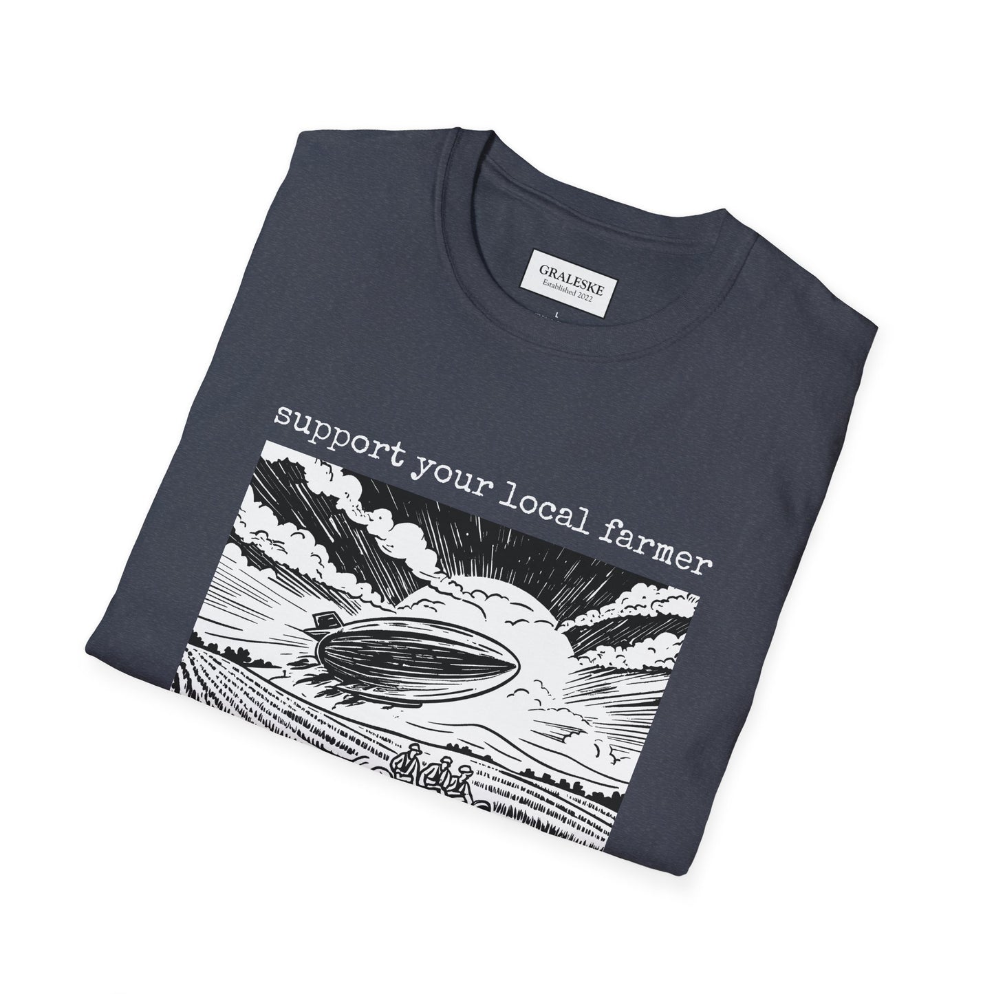 support your local farmer blimp - T-Shirt - Graleske