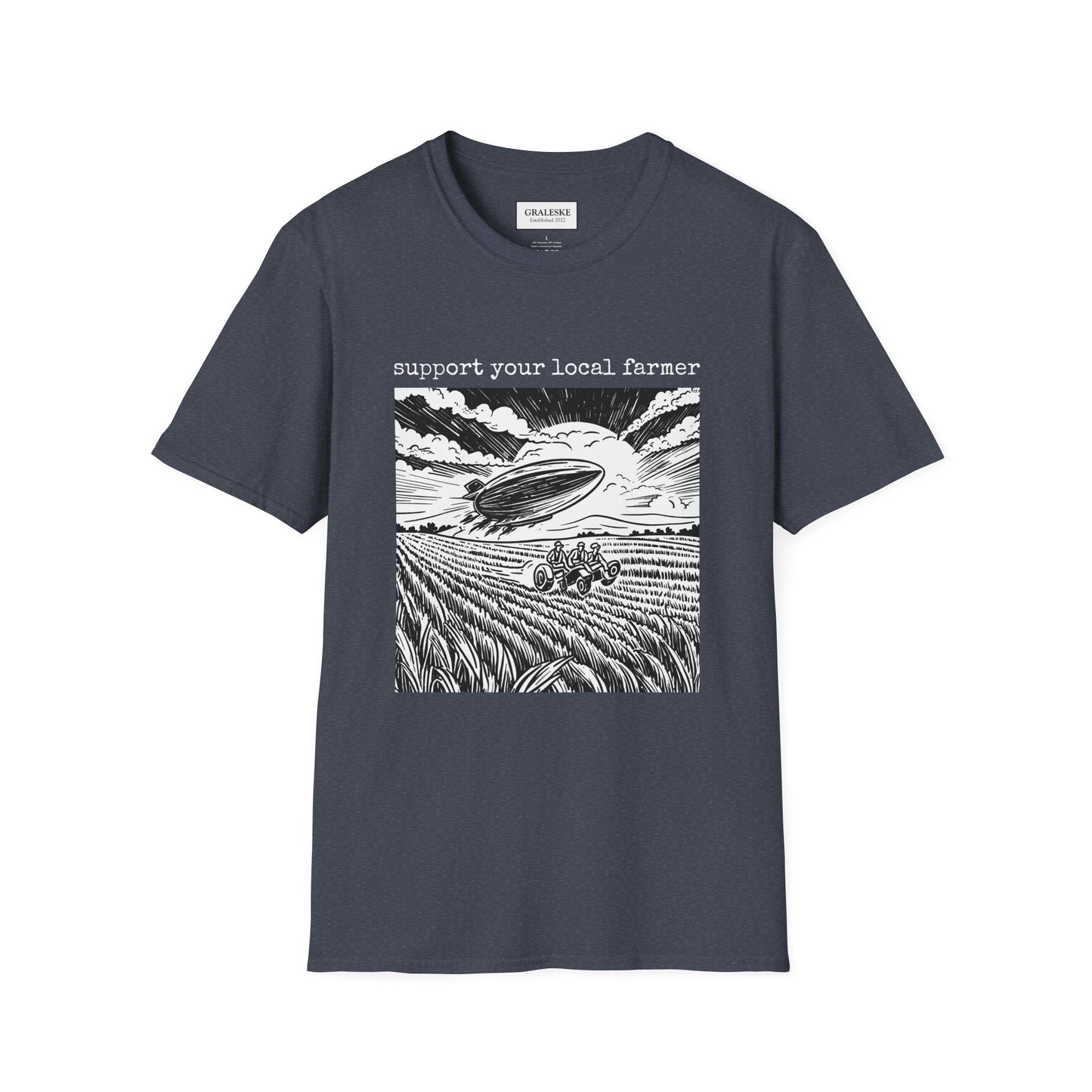 support your local farmer blimp - T-Shirt - Graleske