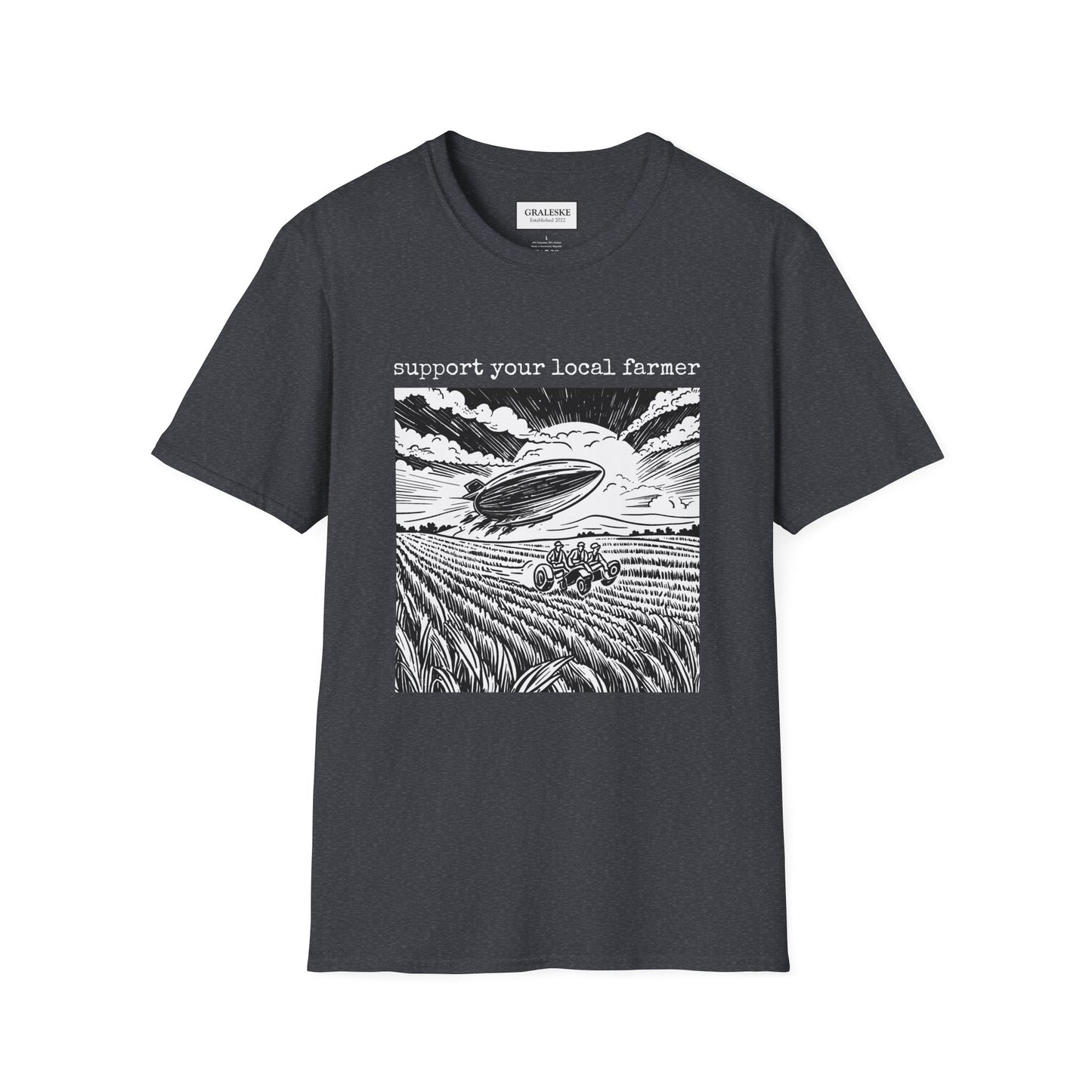 support your local farmer blimp - T-Shirt - Graleske
