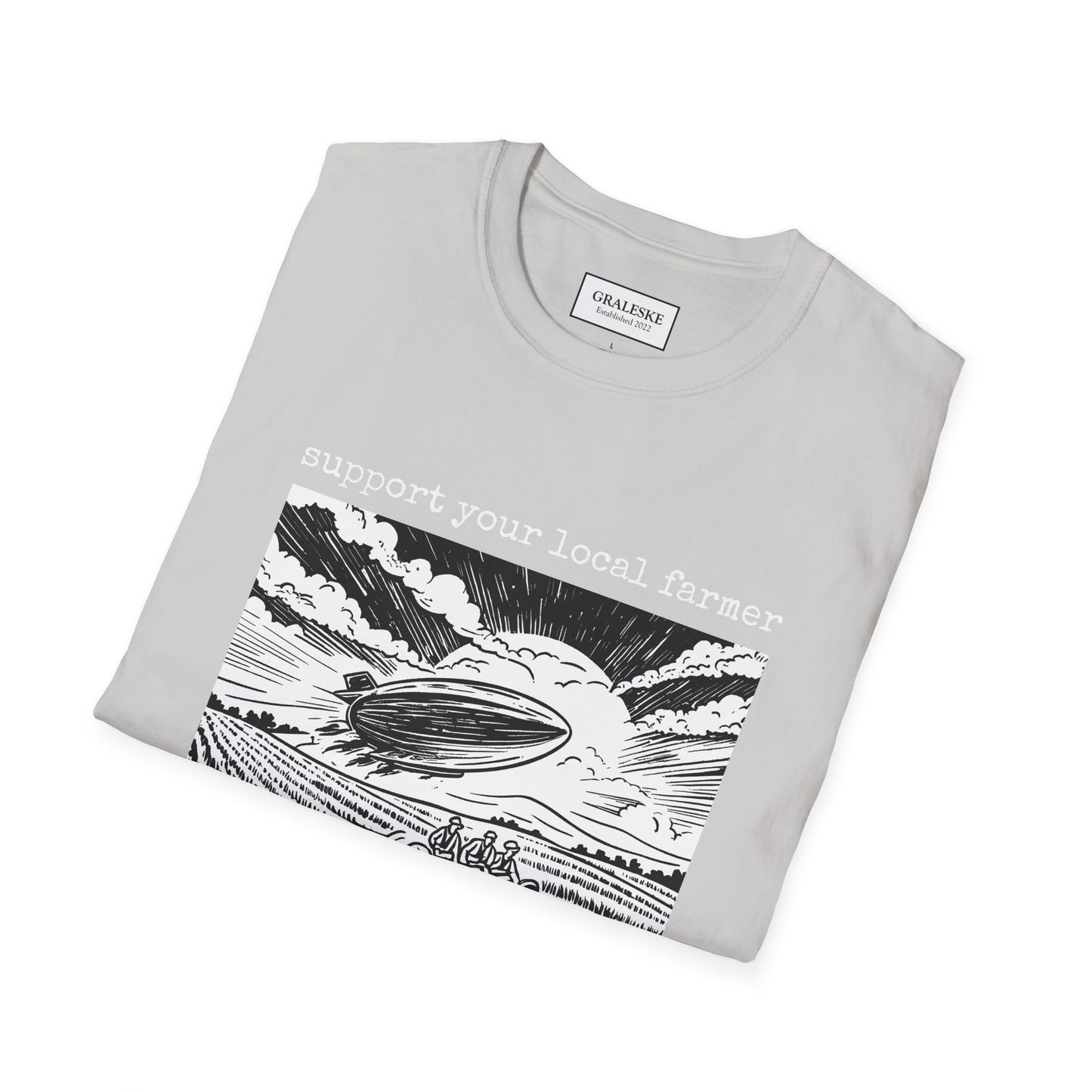 support your local farmer blimp - T-Shirt - Graleske