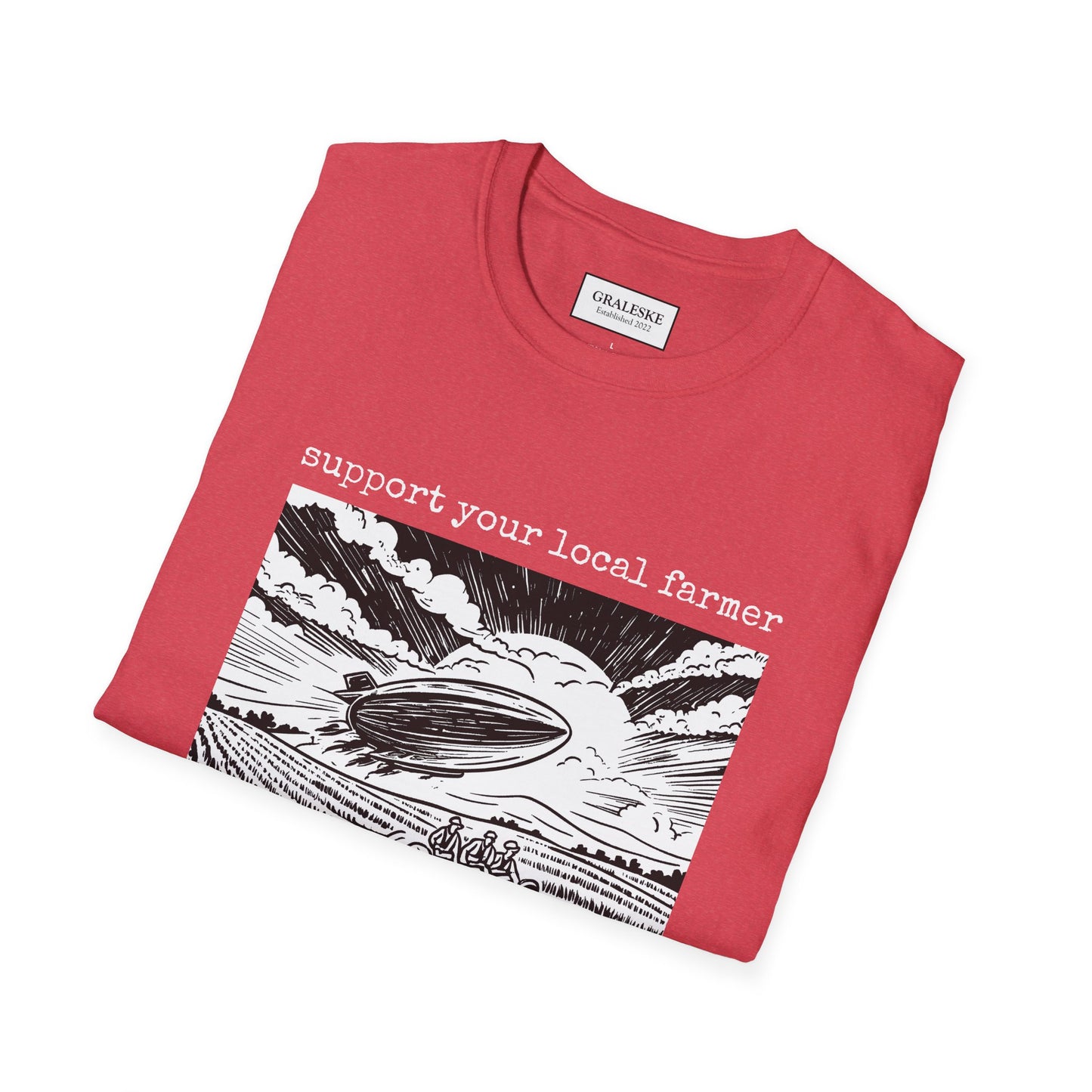support your local farmer blimp - T-Shirt - Graleske
