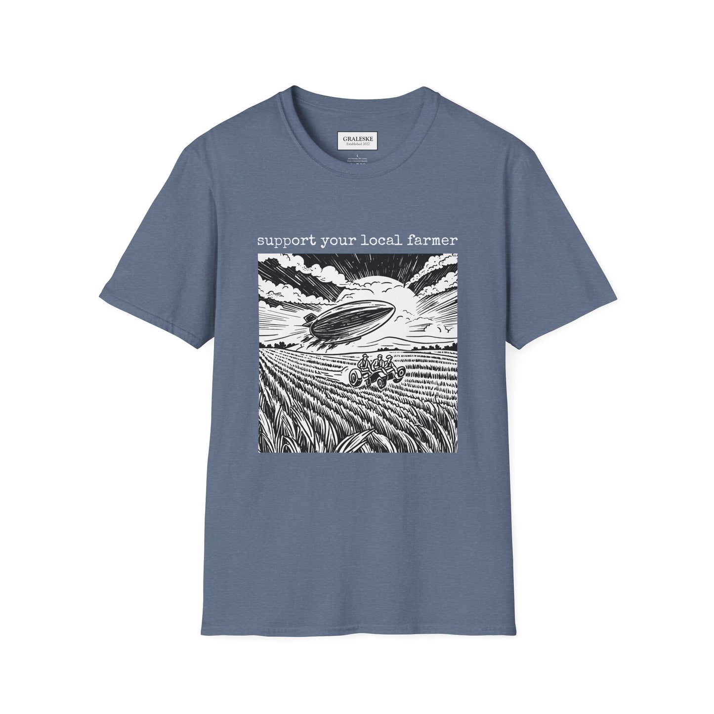 support your local farmer blimp - T-Shirt - Graleske