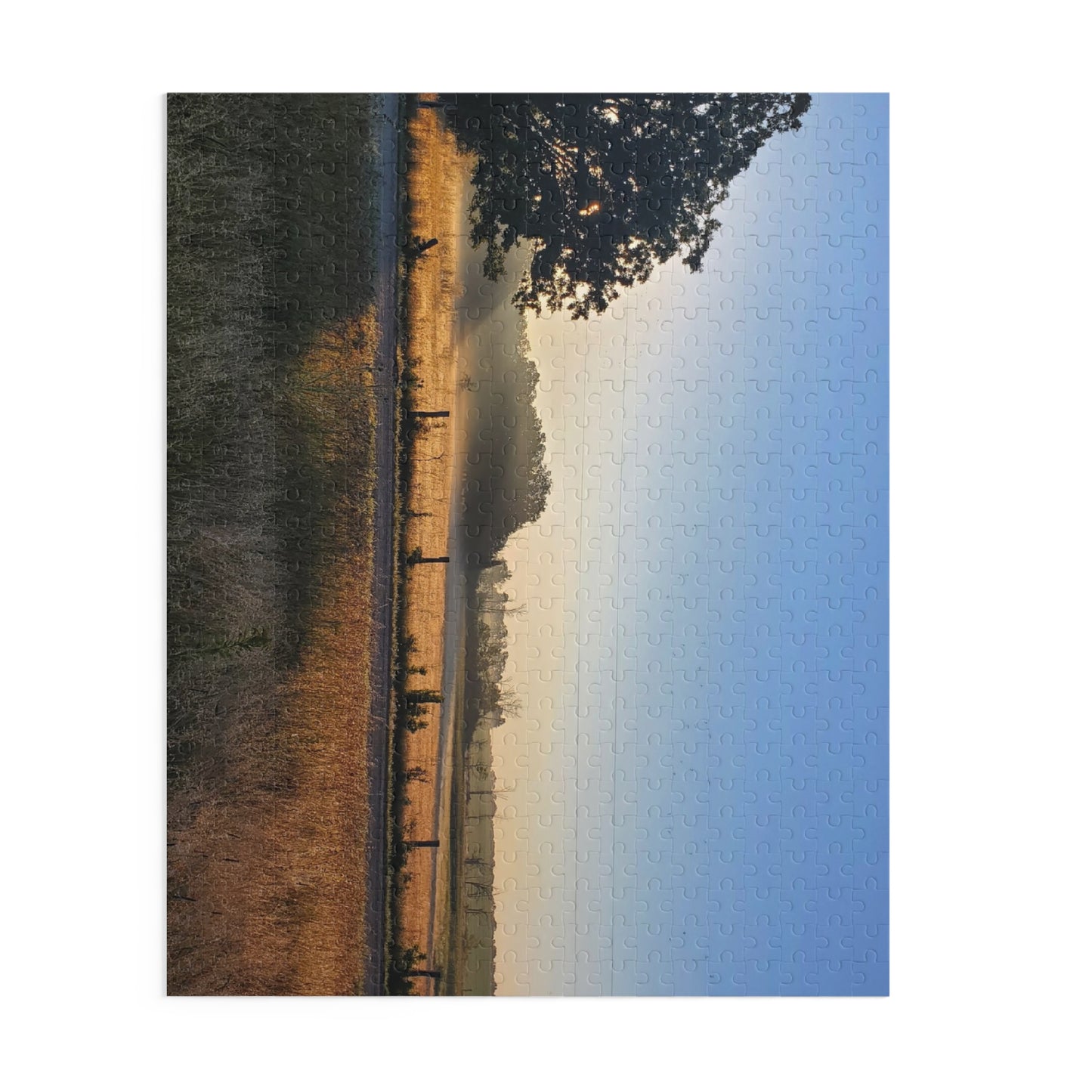 Fall sunrise over lowlands 2022 - Puzzle (120, 252, 500-Piece) - Graleske
