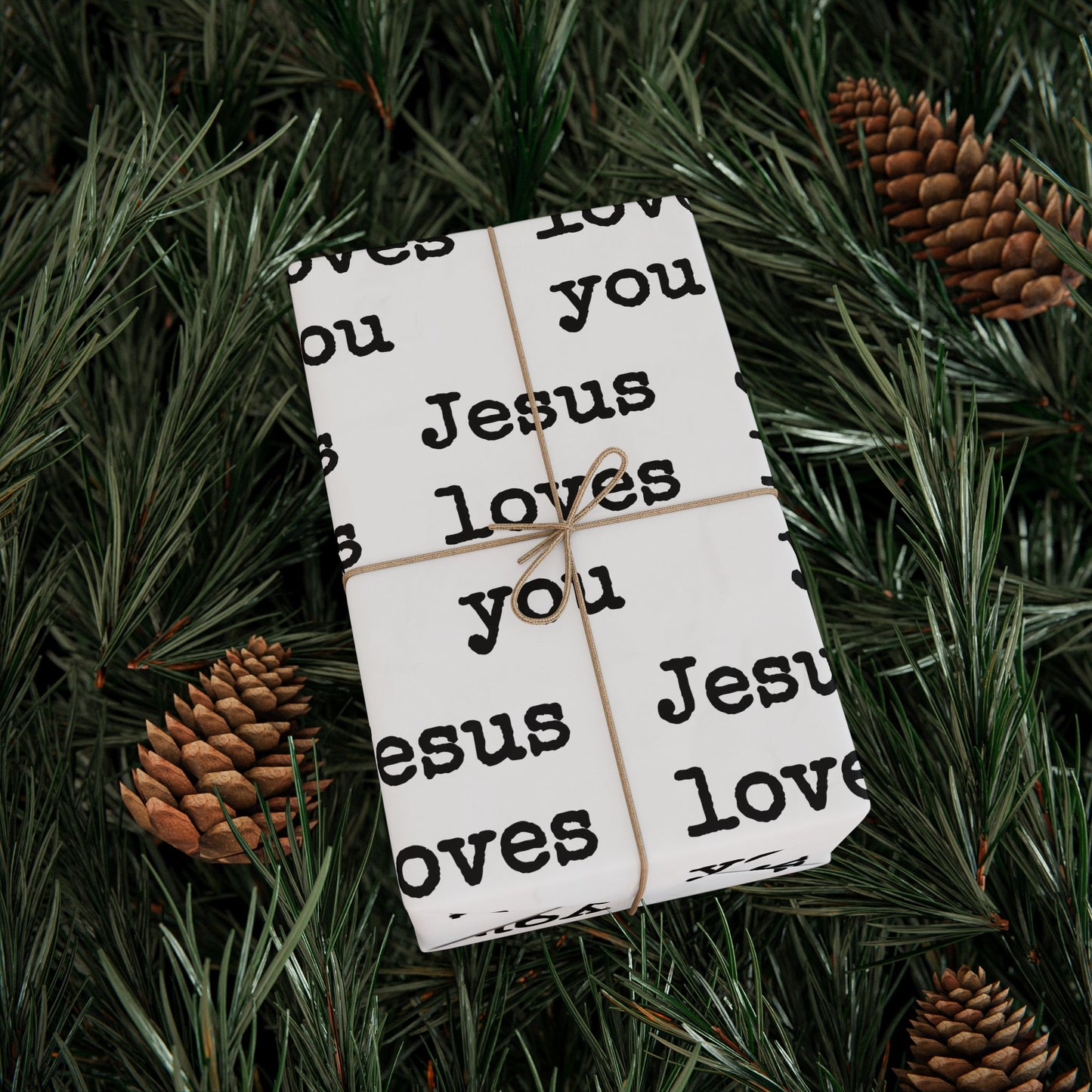Wrapping Paper - Jesus loves you - Graleske