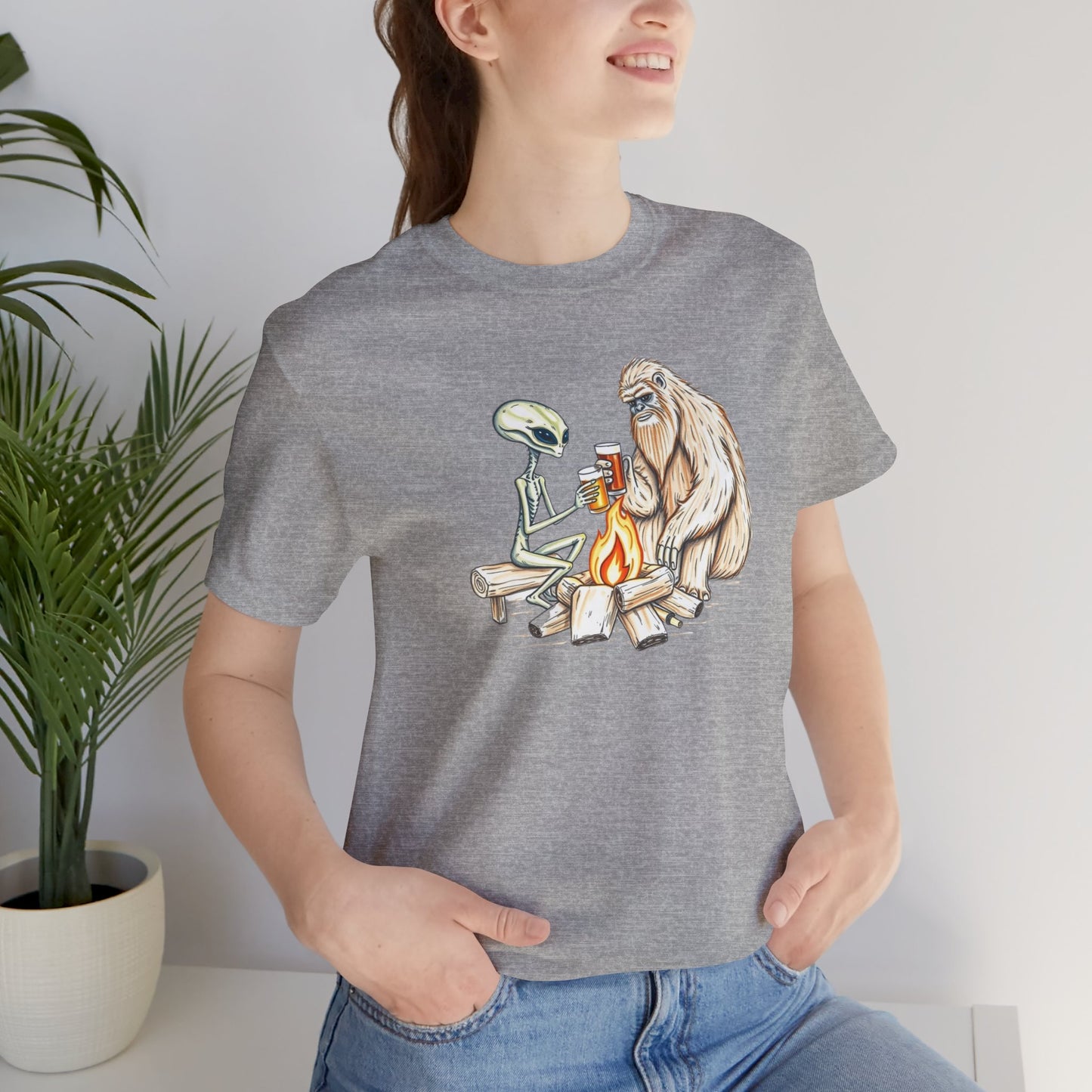 Alien and Bigfoot T-Shirt
