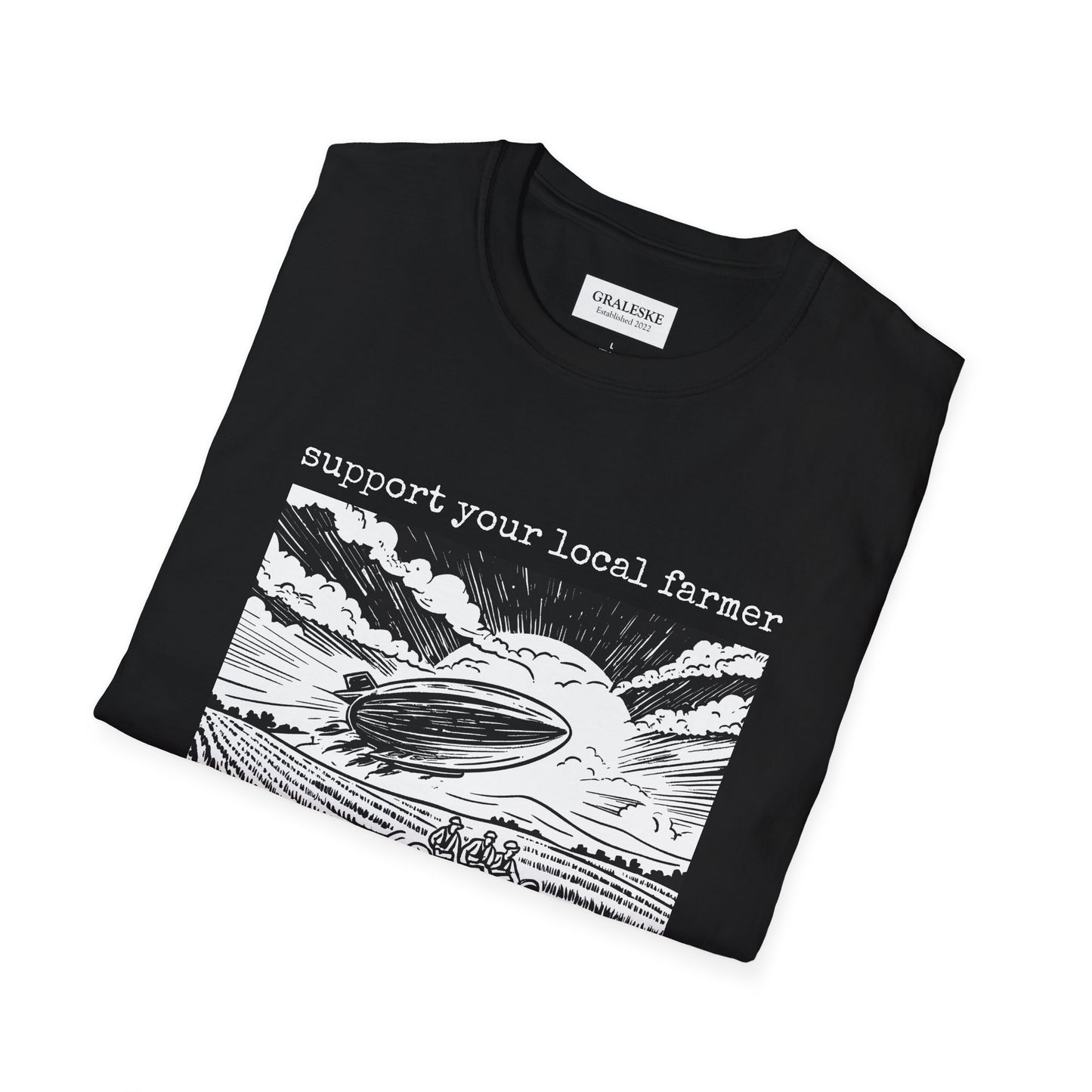 support your local farmer blimp - T-Shirt - Graleske