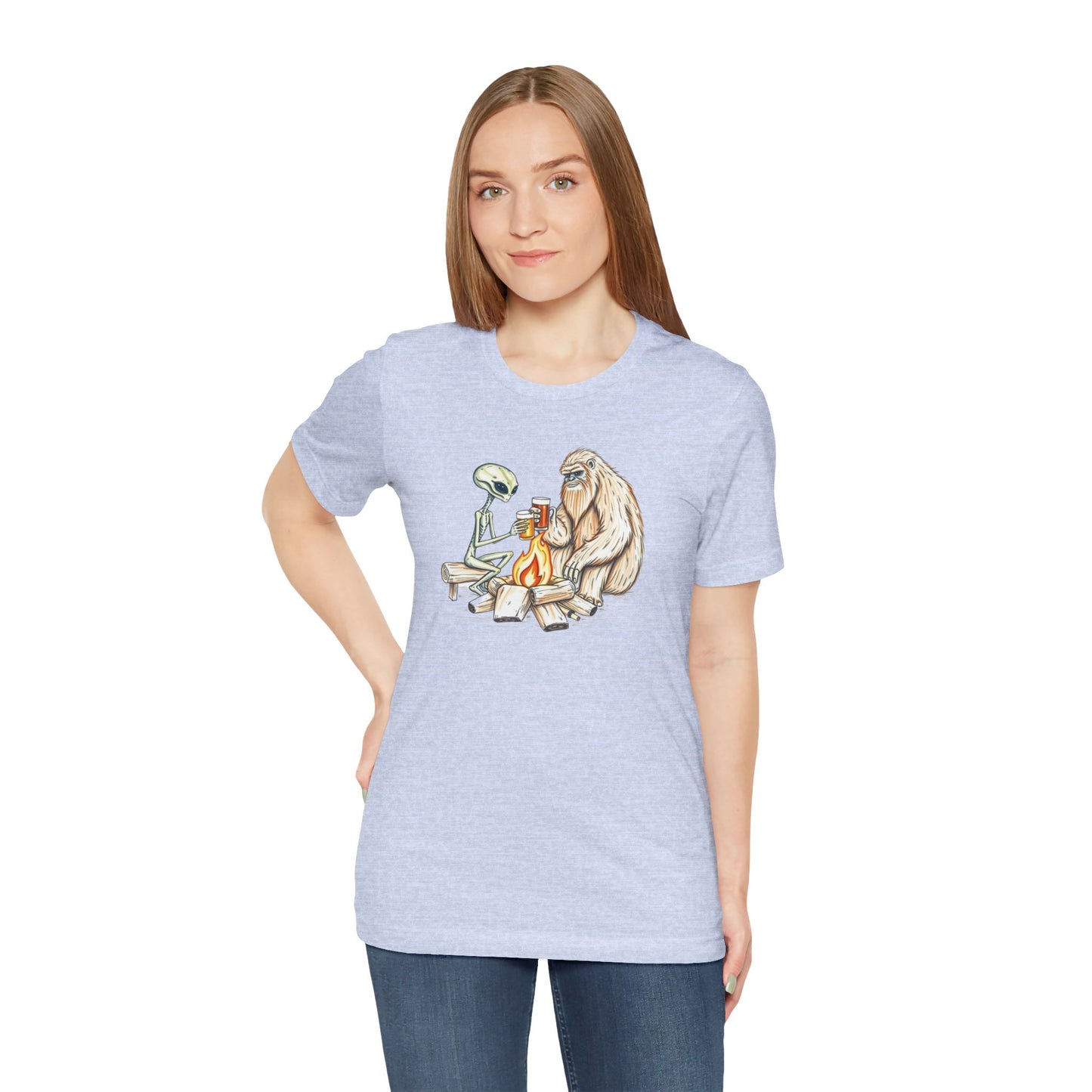 Alien and Bigfoot T-Shirt