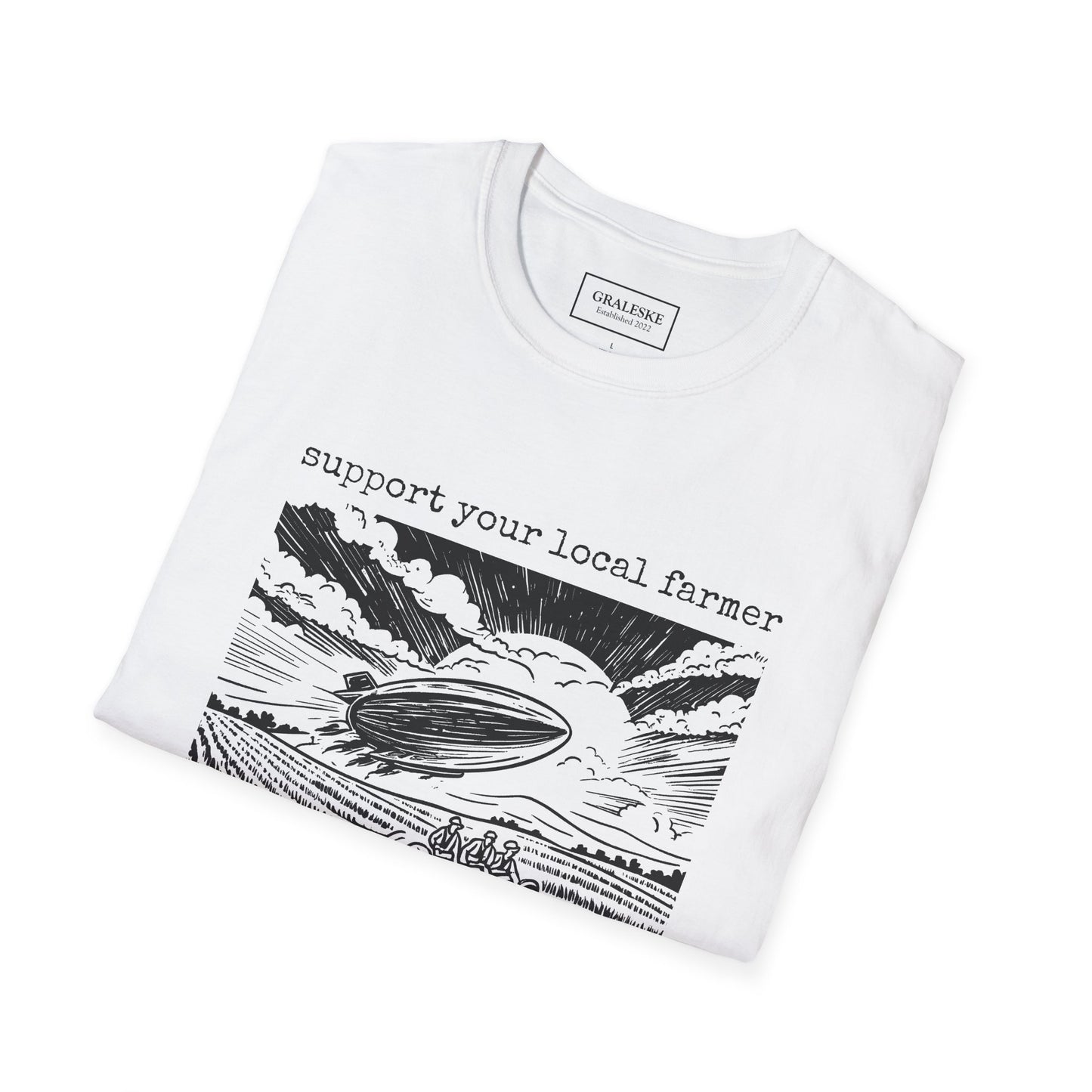 support your local farmer blimp - T-Shirt - Graleske