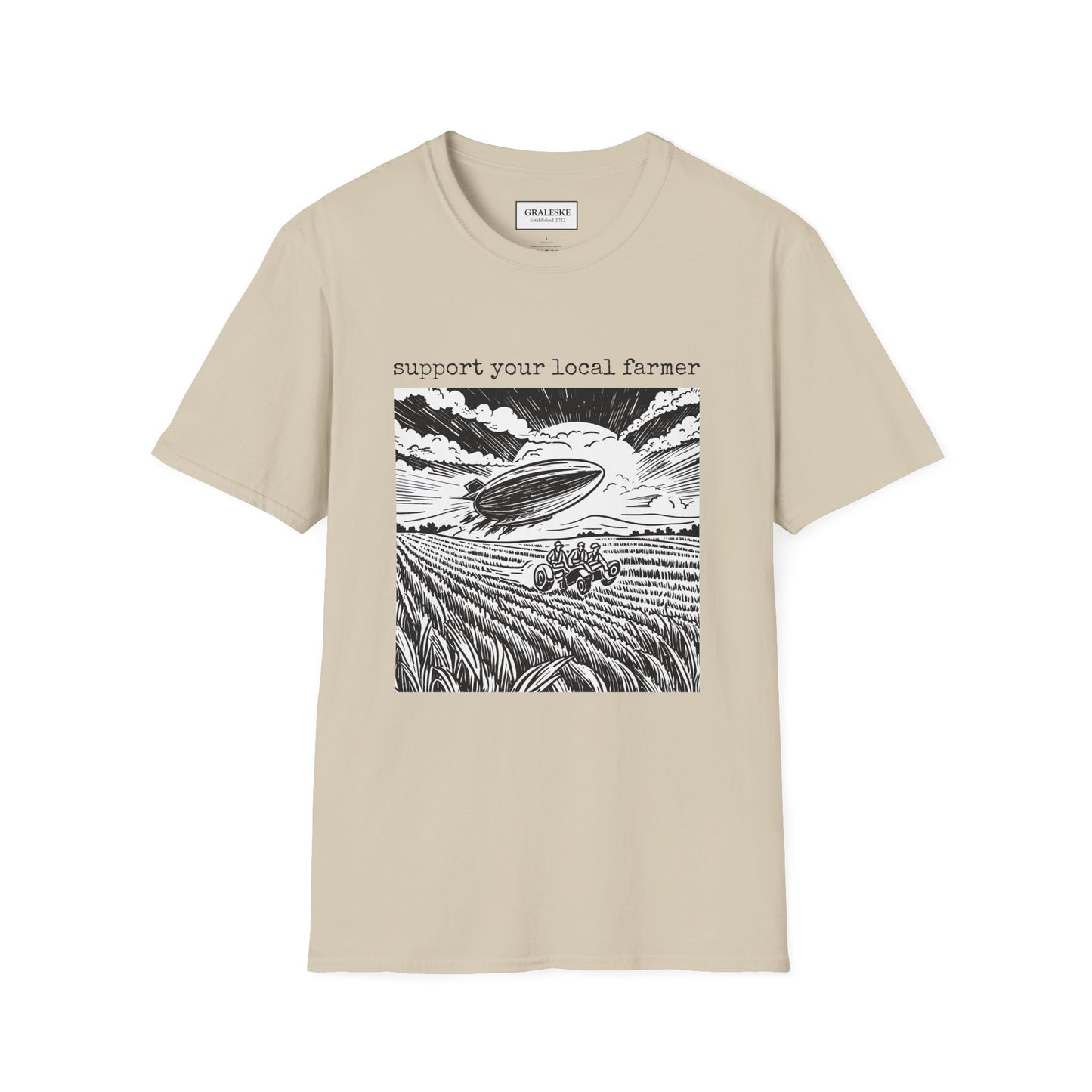 support your local farmer blimp - T-Shirt - Graleske