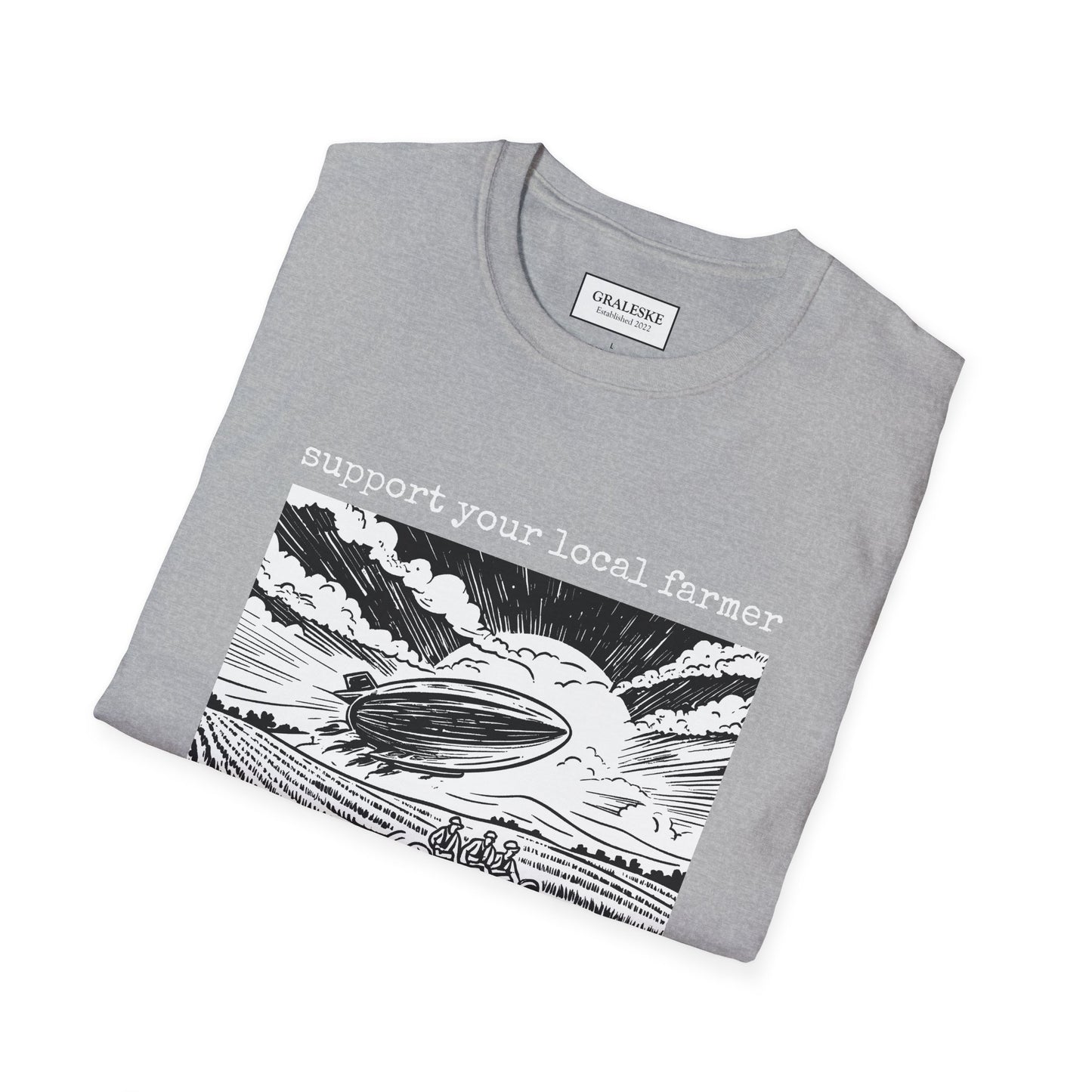 support your local farmer blimp - T-Shirt - Graleske