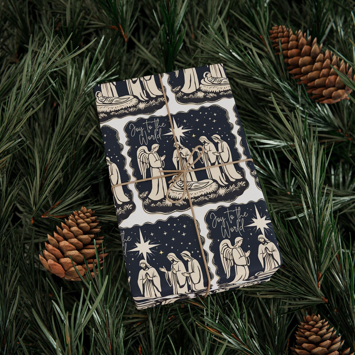 Wrapping Paper - Joy To The World - wisemen - Graleske