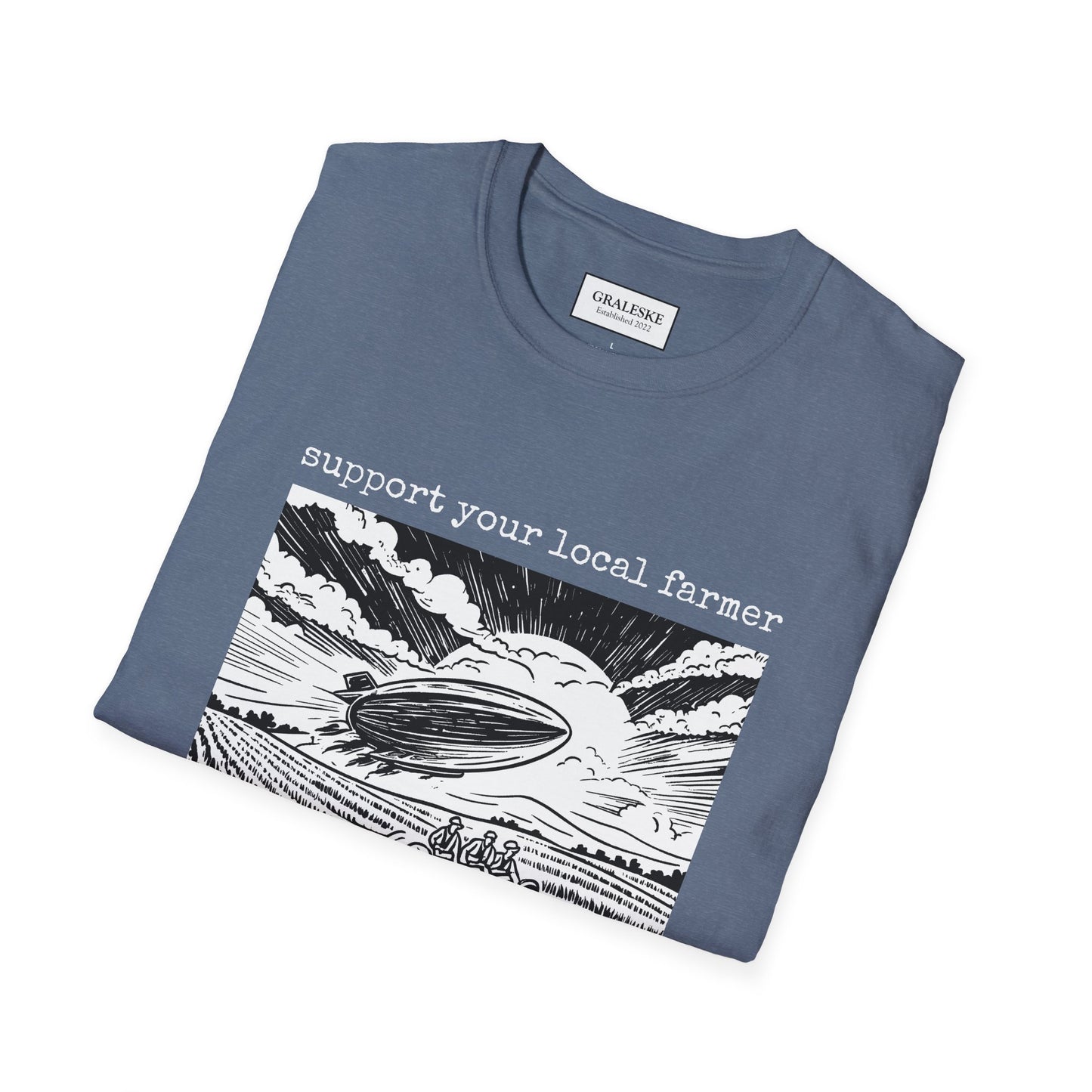 support your local farmer blimp - T-Shirt - Graleske
