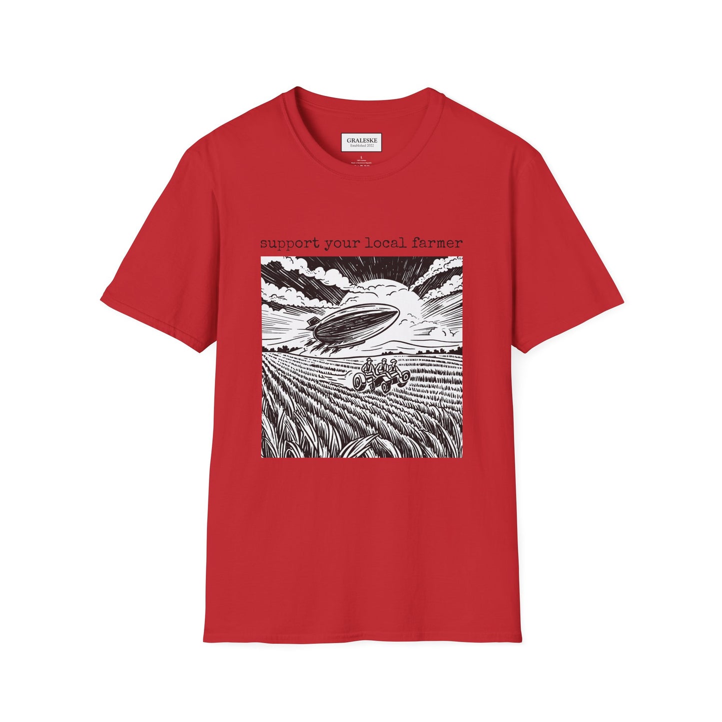 support your local farmer blimp - T-Shirt - Graleske