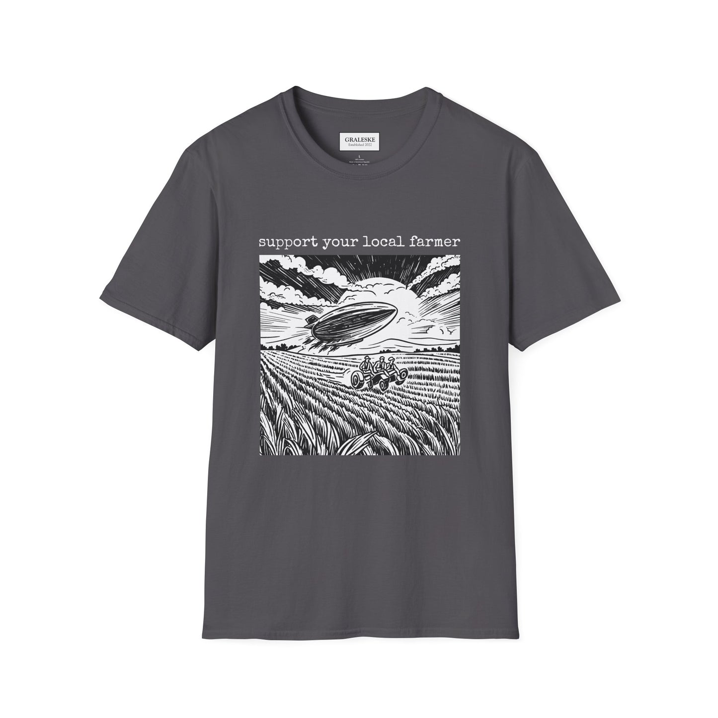 support your local farmer blimp - T-Shirt - Graleske
