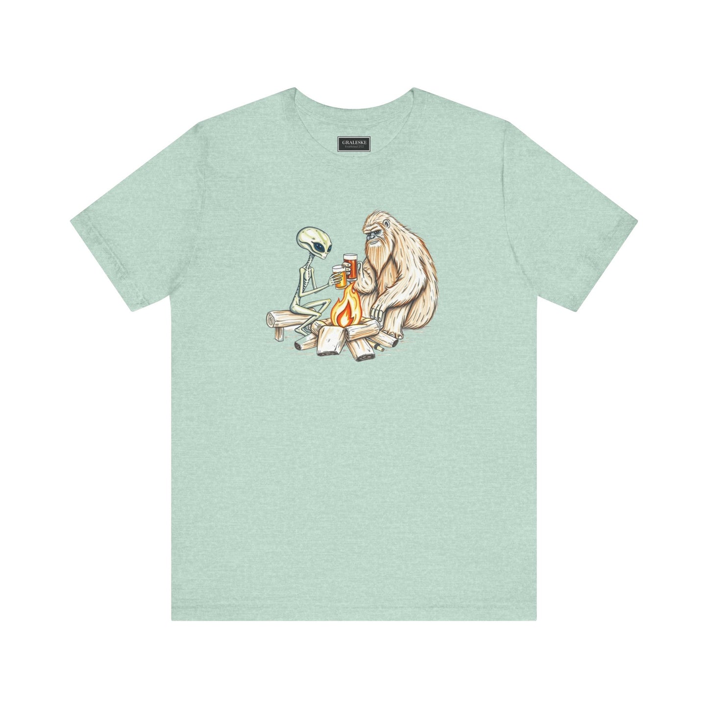 Alien and Bigfoot T-Shirt