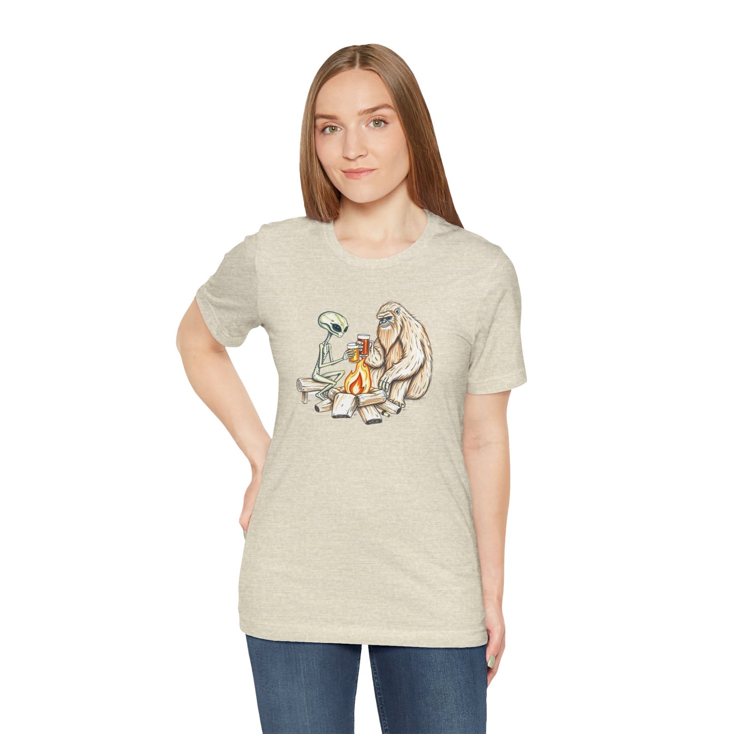Alien and Bigfoot T-Shirt