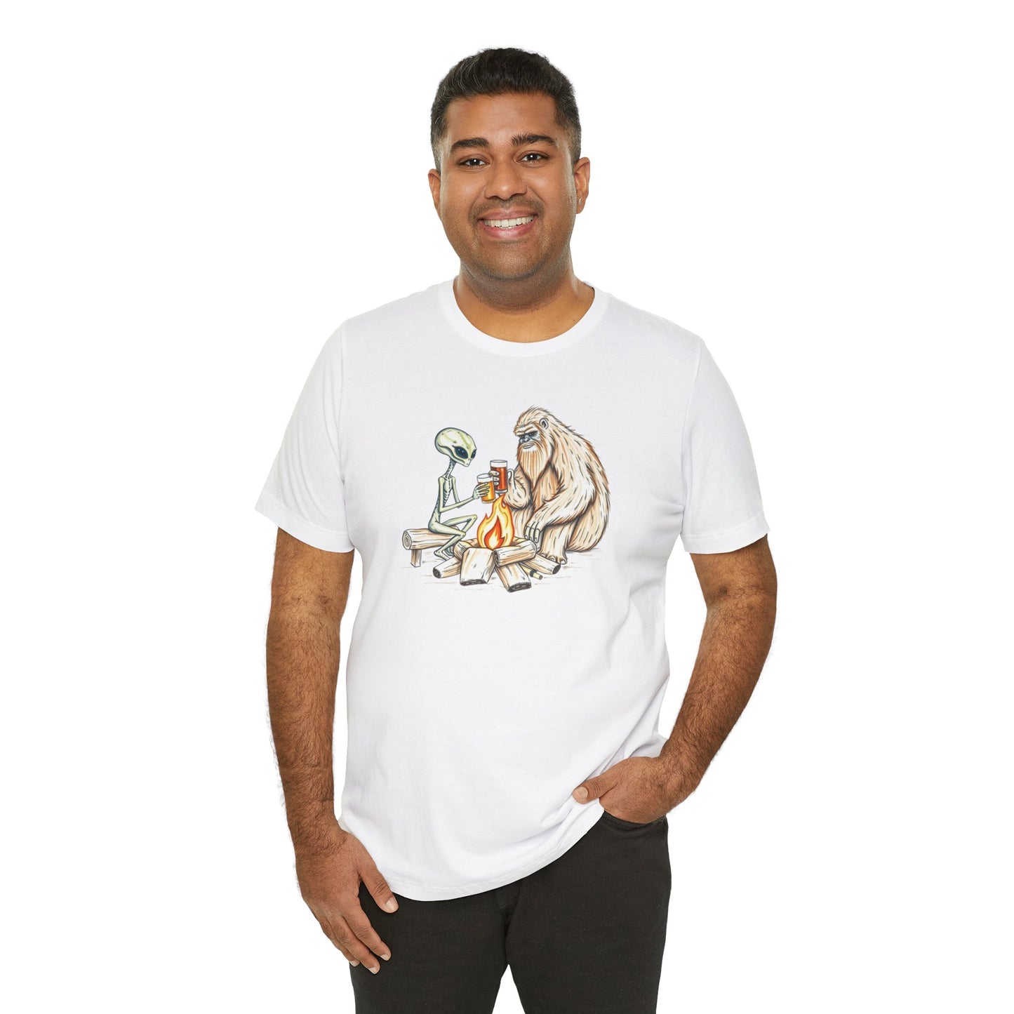 Alien and Bigfoot T-Shirt