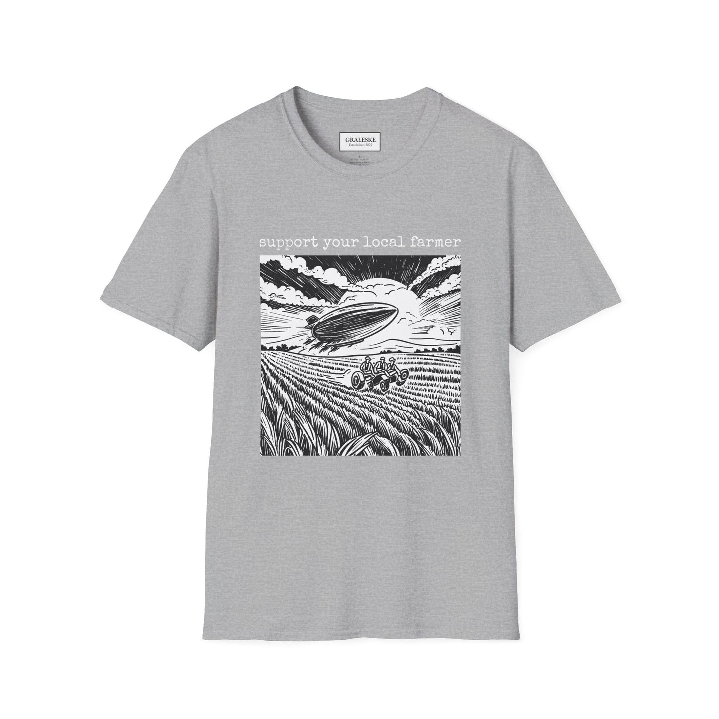 support your local farmer blimp - T-Shirt - Graleske