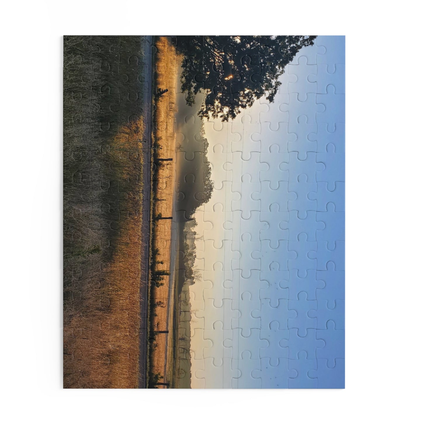 Fall sunrise over lowlands 2022 - Puzzle (120, 252, 500-Piece) - Graleske