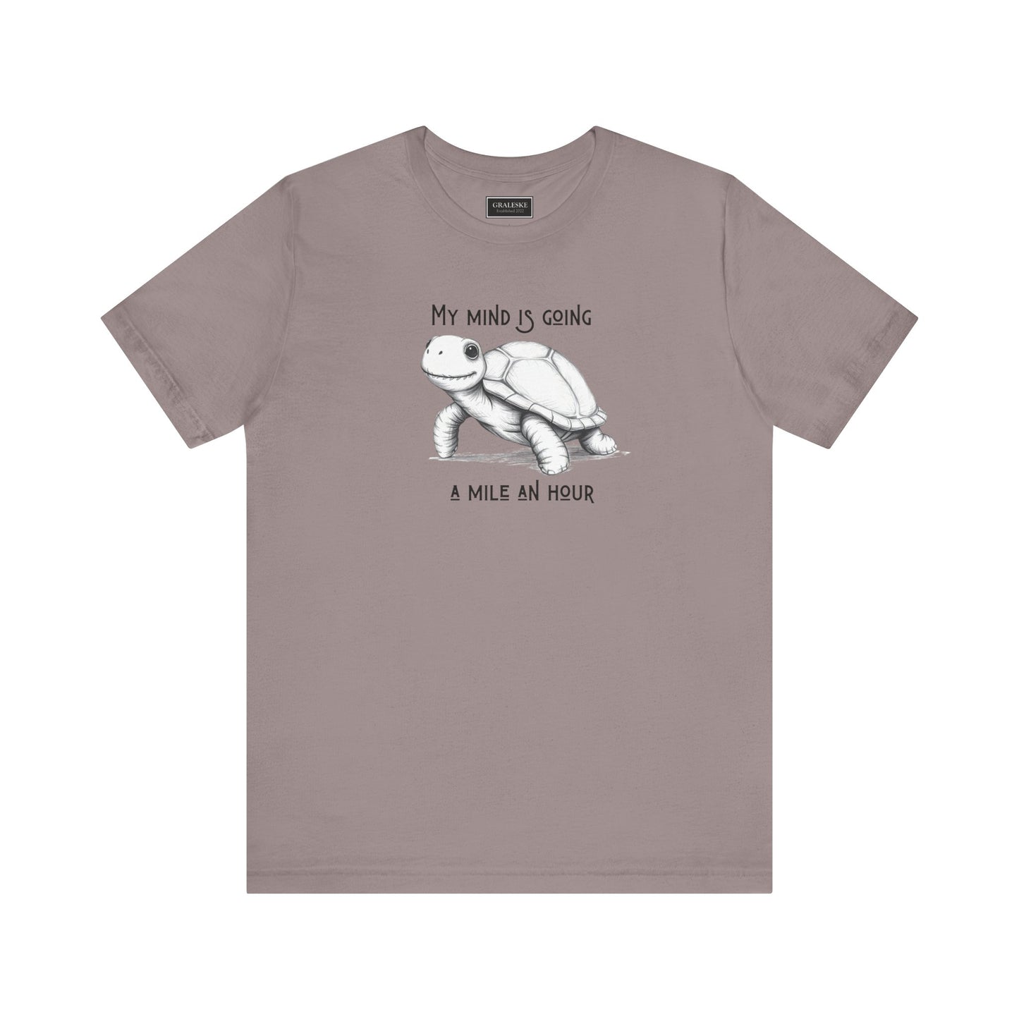 Office Inspired Tee - Unisex T-shirt with 'My Mind Is Going A Mile An Hour' Design