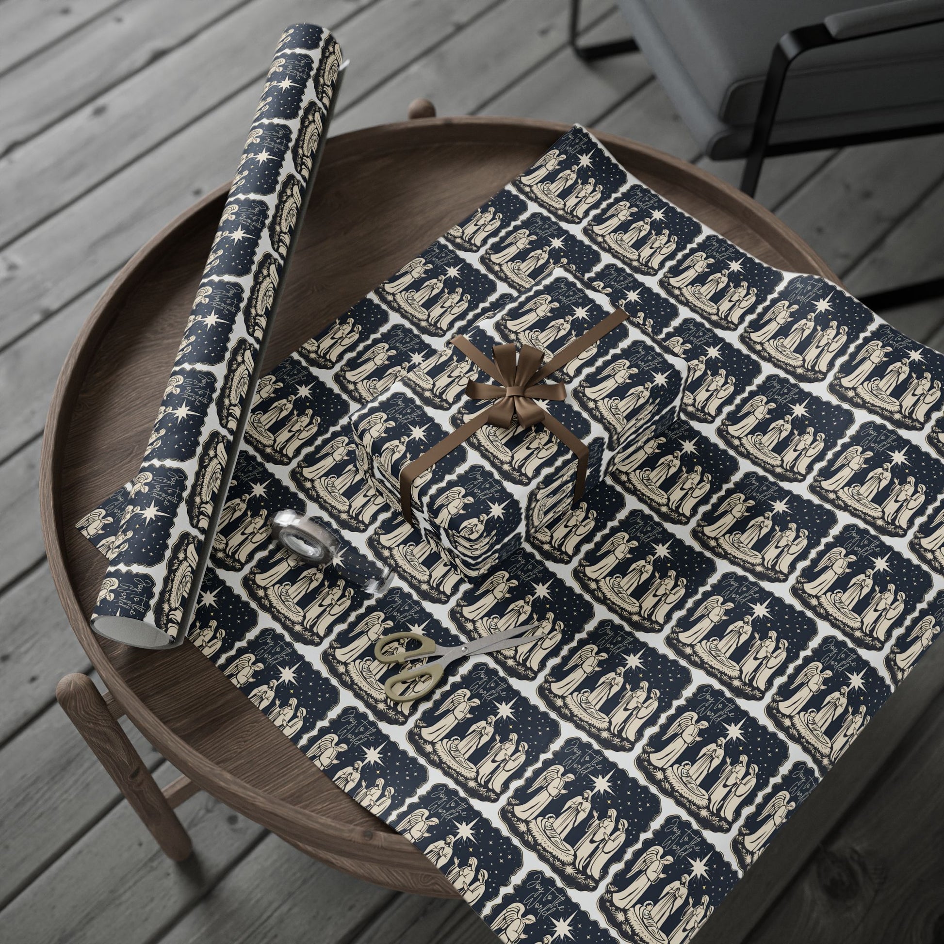 Wrapping Paper - Joy To The World - wisemen - Graleske