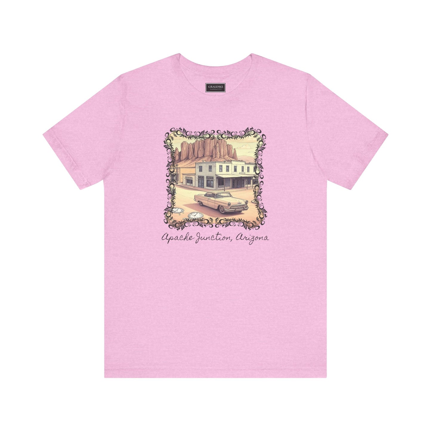 Small Towns Collection Unisex Tee - Apache Junction, Arizona Design - Graleske