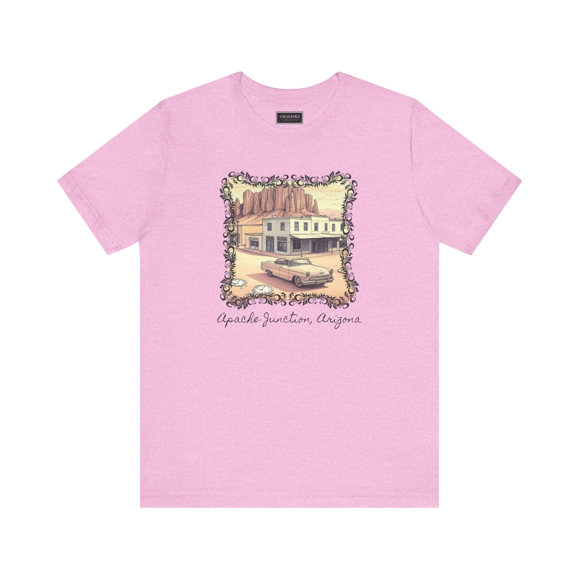 Small Towns Collection Unisex Tee - Apache Junction, Arizona Design - Graleske