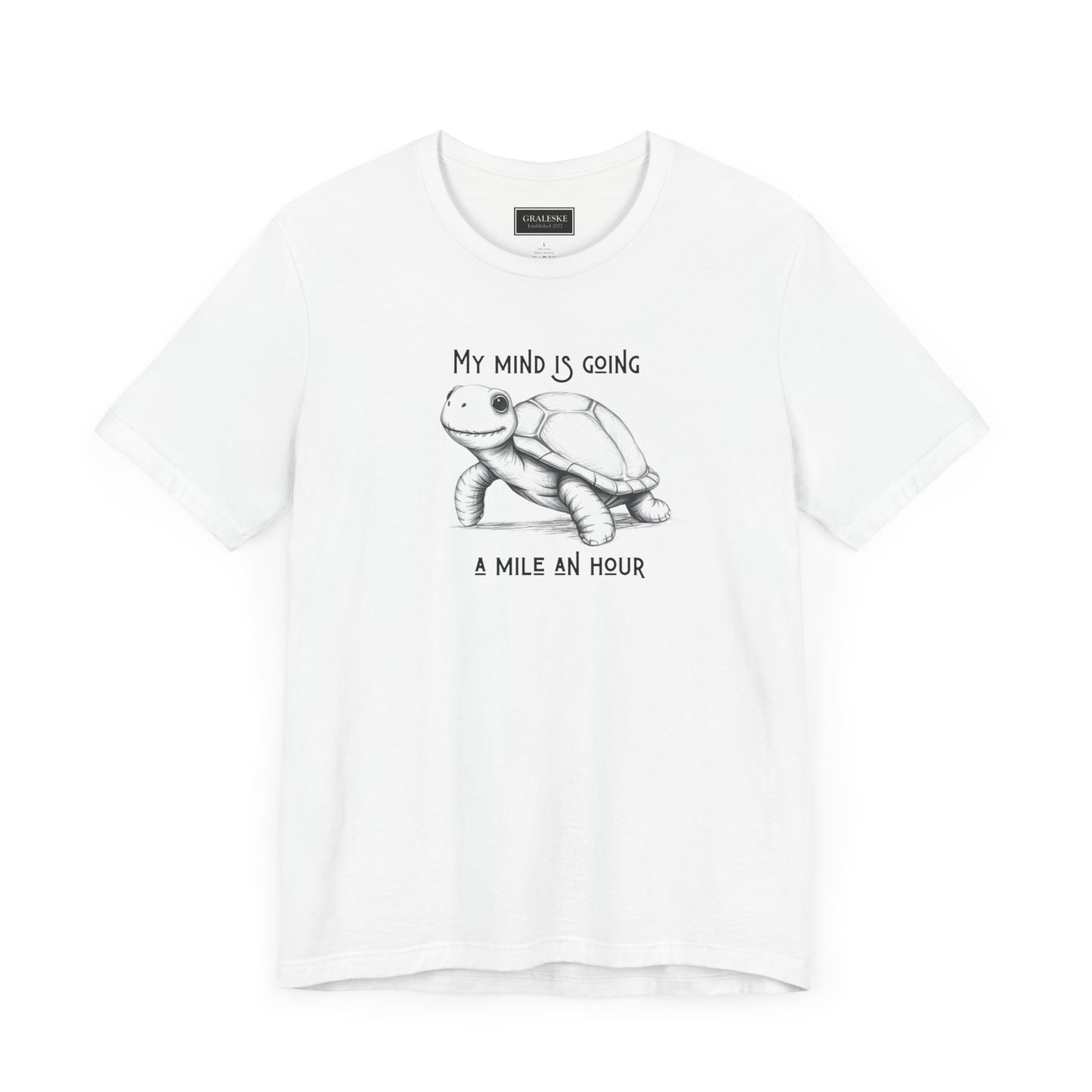 Office Inspired Tee - Unisex T-shirt with 'My Mind Is Going A Mile An Hour' Design