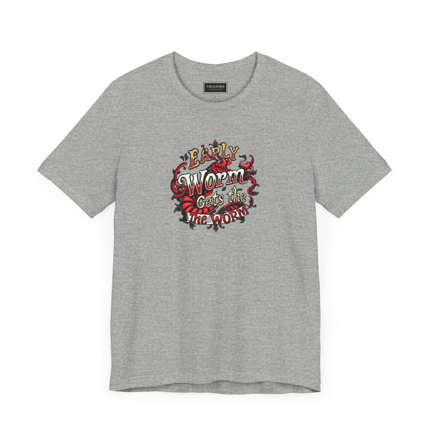 Office Inspired Unisex Tee - 'Early Worm Gets The Worm'
