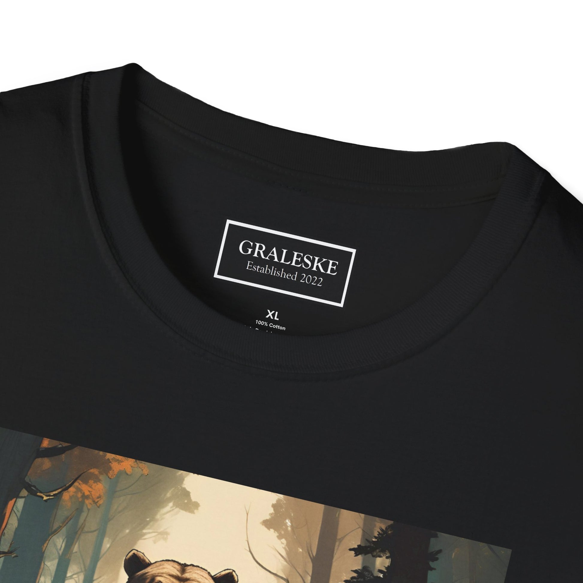 Bear Softstyle T-Shirt - Man vs Bear Design - Graleske