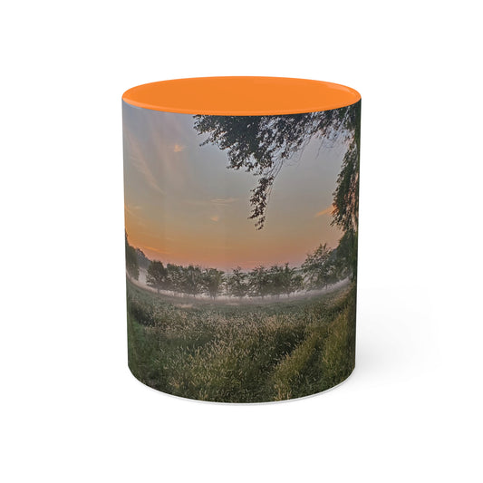 sunrise over alfalfa - 2024 - Colorful Mugs, 11oz - Graleske