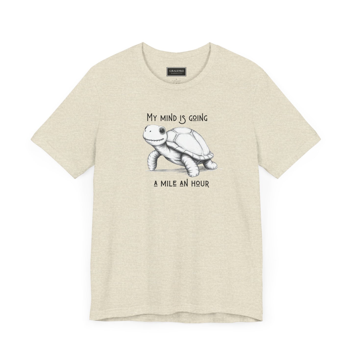 Office Inspired Tee - Unisex T-shirt with 'My Mind Is Going A Mile An Hour' Design