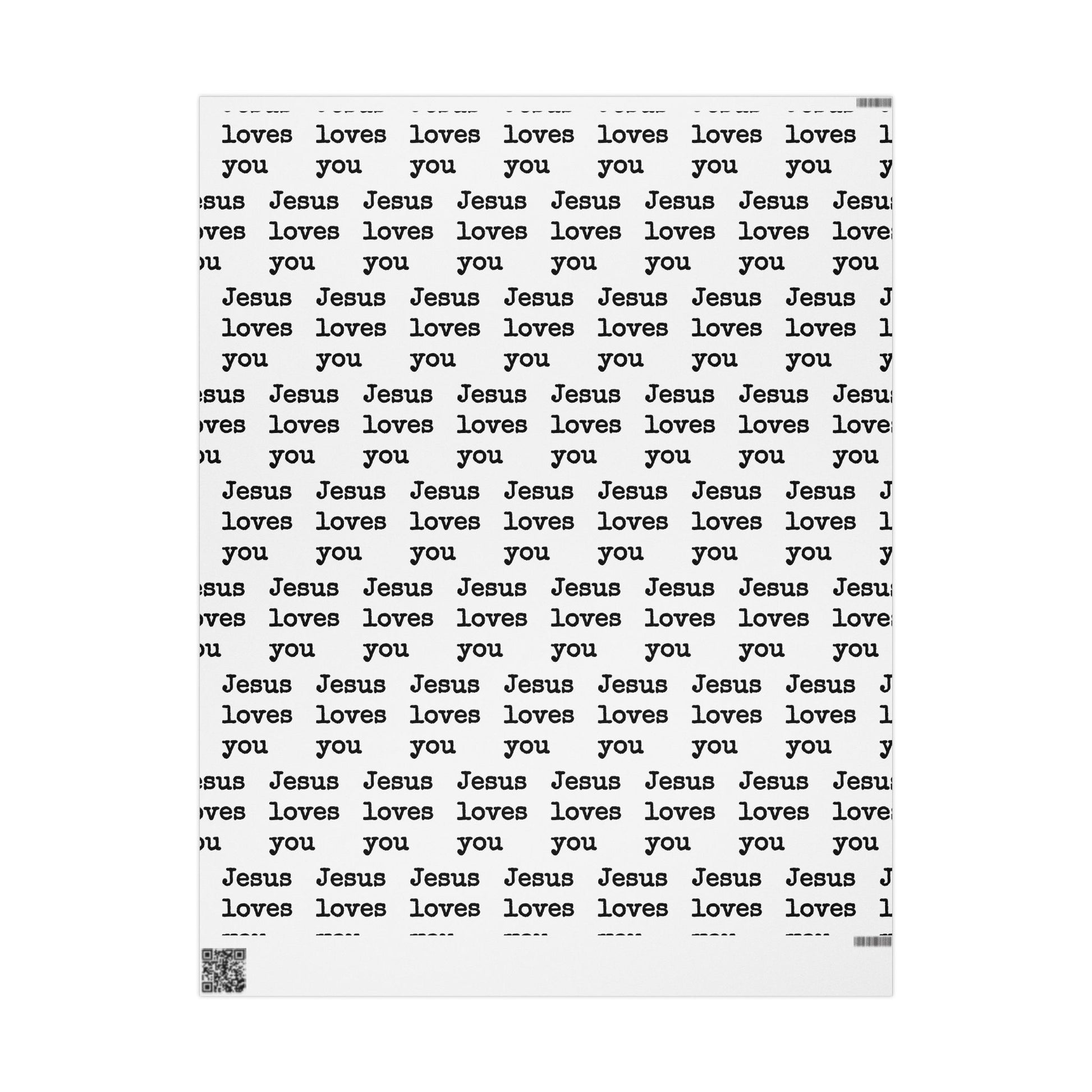 Wrapping Paper - Jesus loves you - Graleske