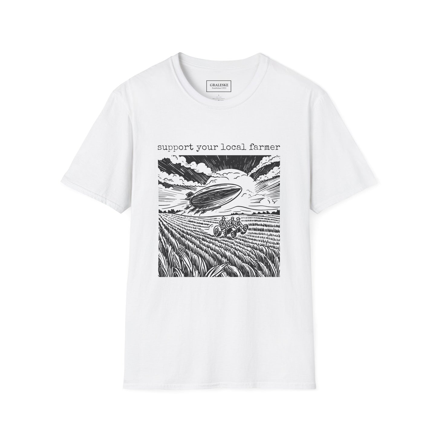 support your local farmer blimp - T-Shirt - Graleske