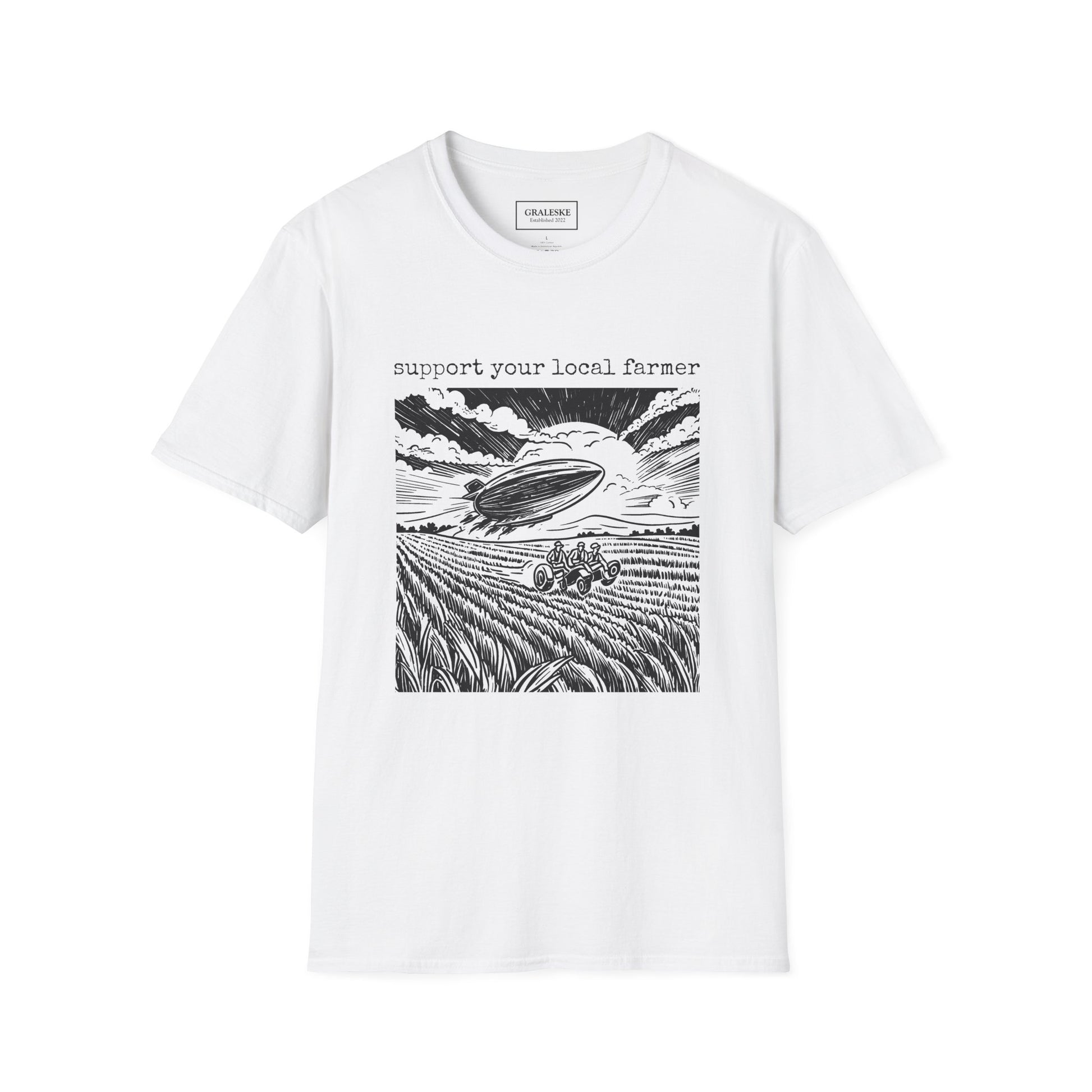 support your local farmer blimp - T-Shirt - Graleske