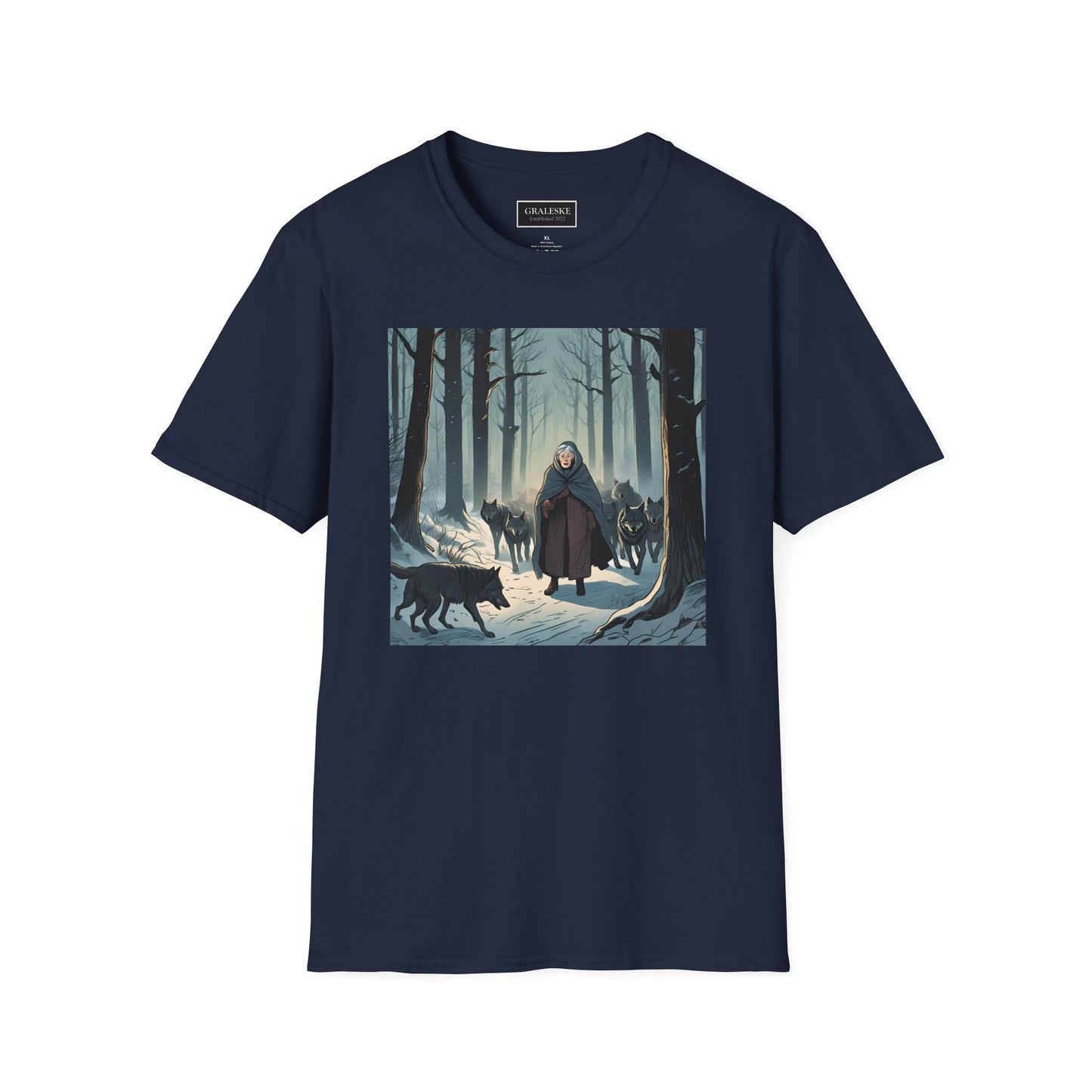 Grandma Leads Wolves Unisex T-Shirt - Graleske