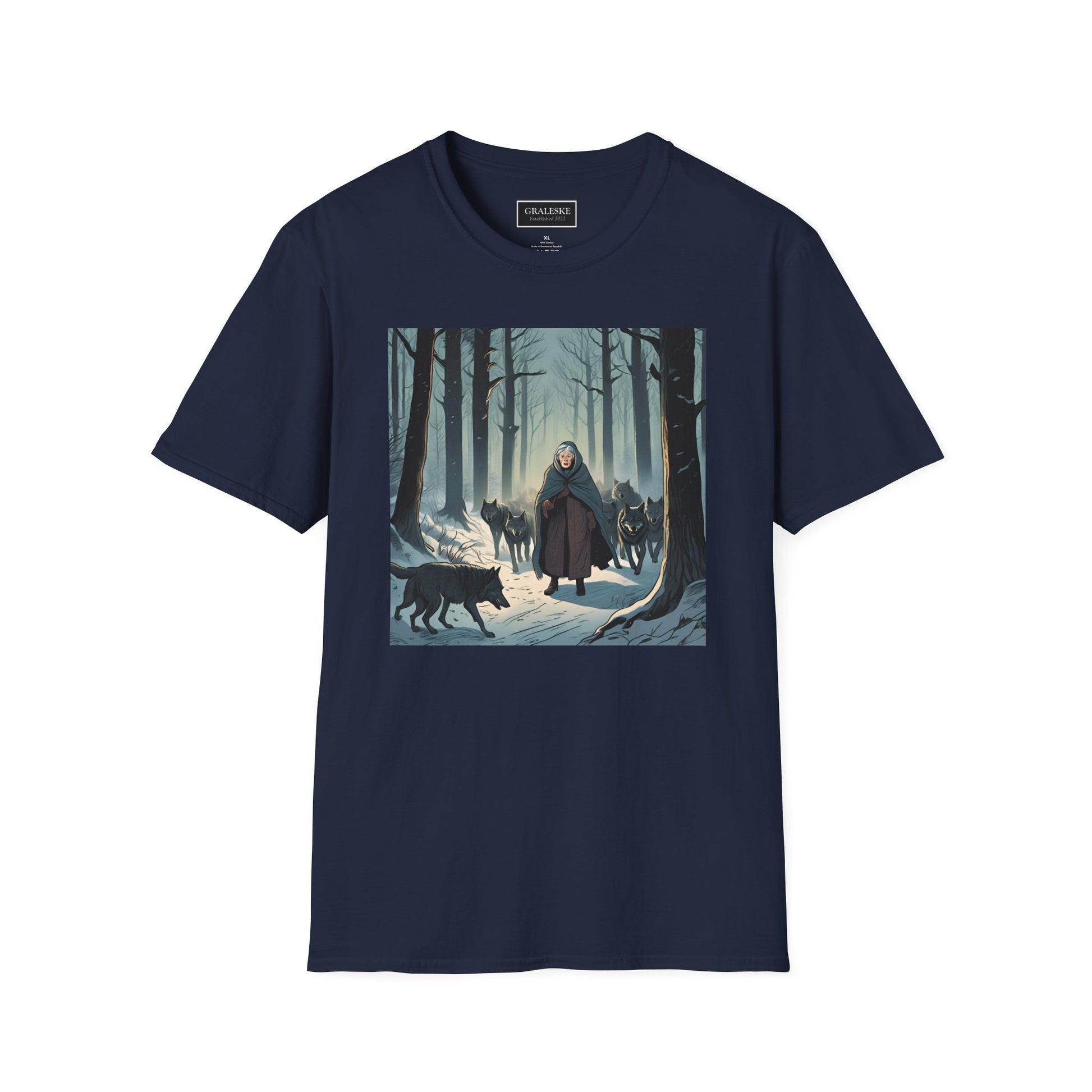 Grandma Leads Wolves Unisex T-Shirt - Graleske