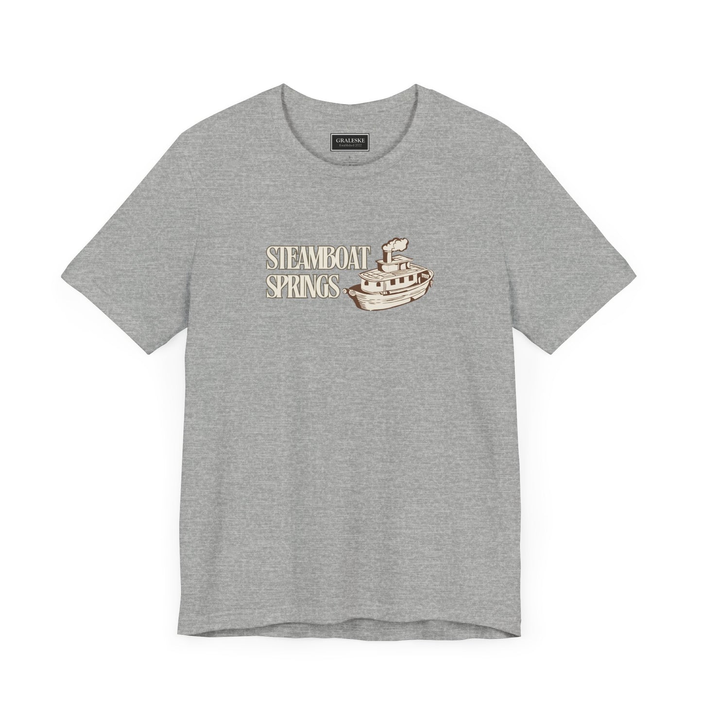 Small Towns Collection Unisex Tee - Steamboat Springs, Colorado Design - Graleske