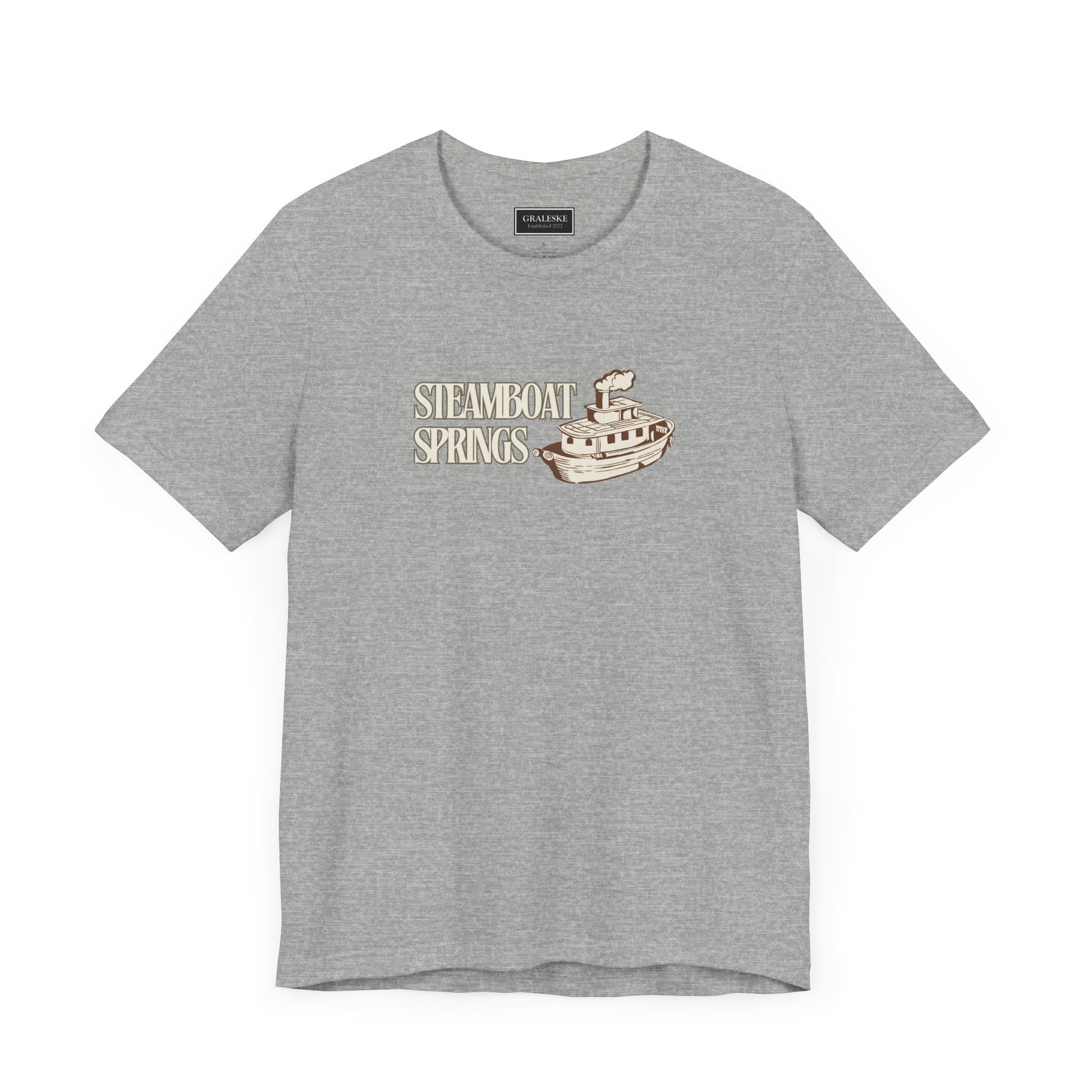 Small Towns Collection Unisex Tee - Steamboat Springs, Colorado Design - Graleske