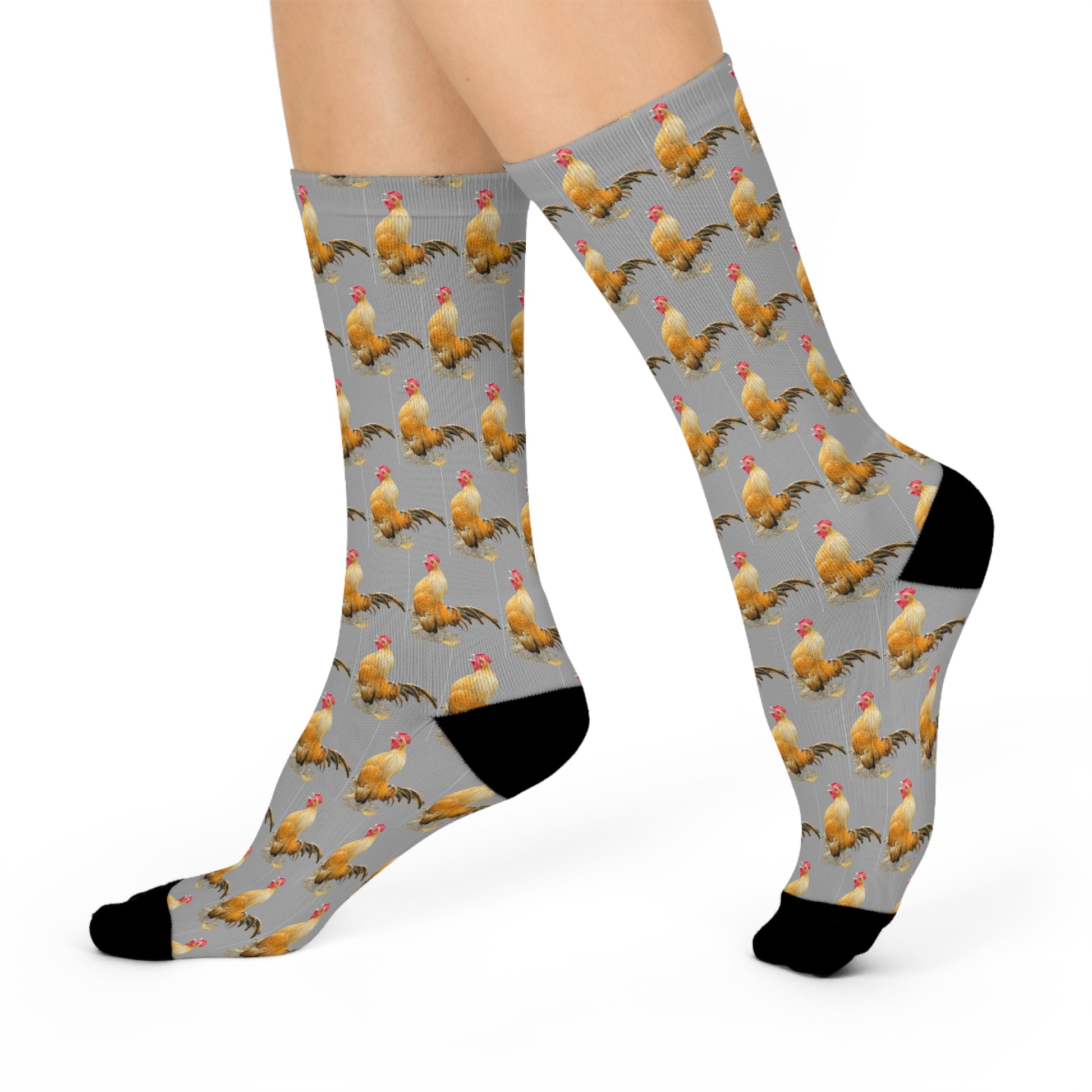 Crew Socks - Pedro the chicken Print Design - Graleske