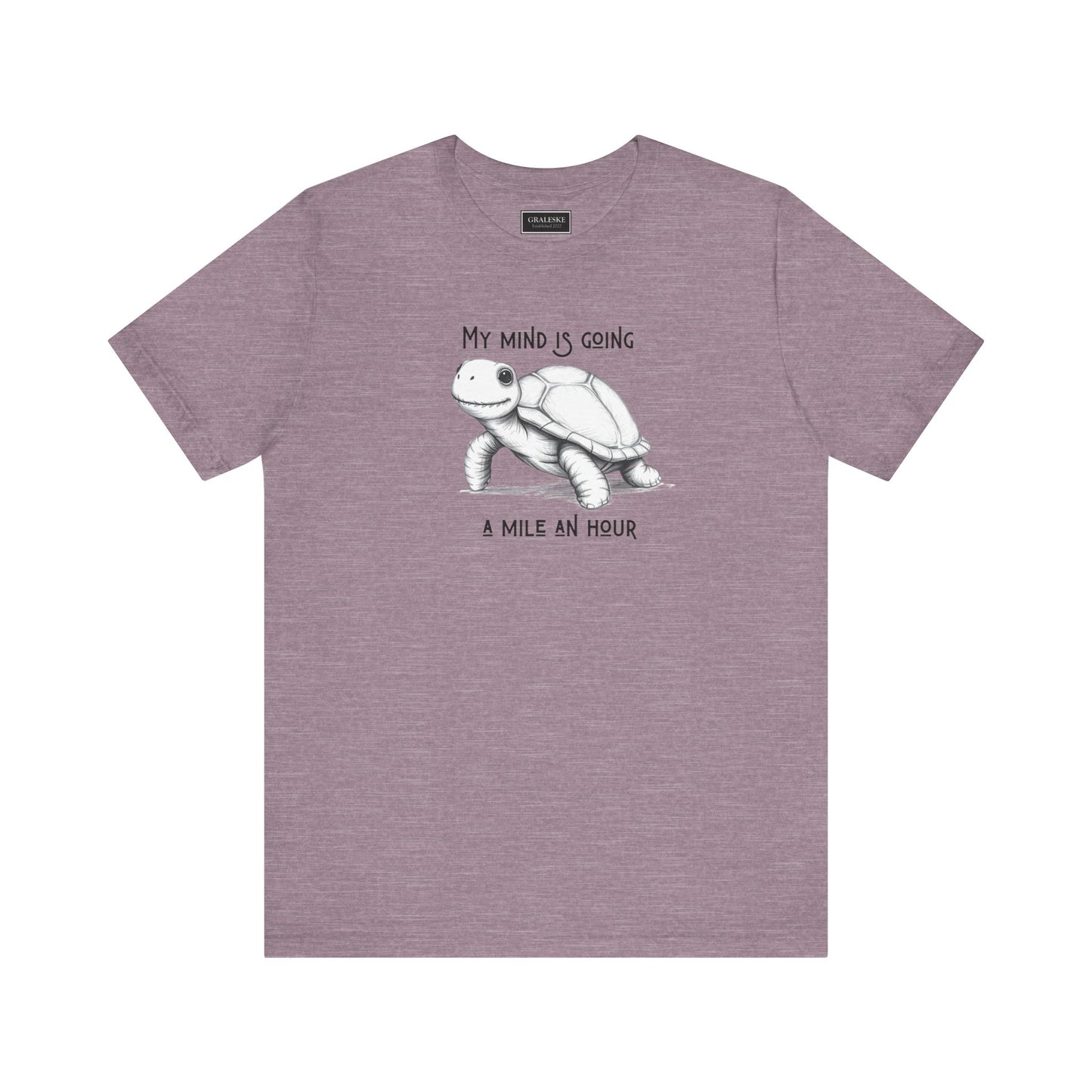 Office Inspired Tee - Unisex T-shirt with 'My Mind Is Going A Mile An Hour' Design