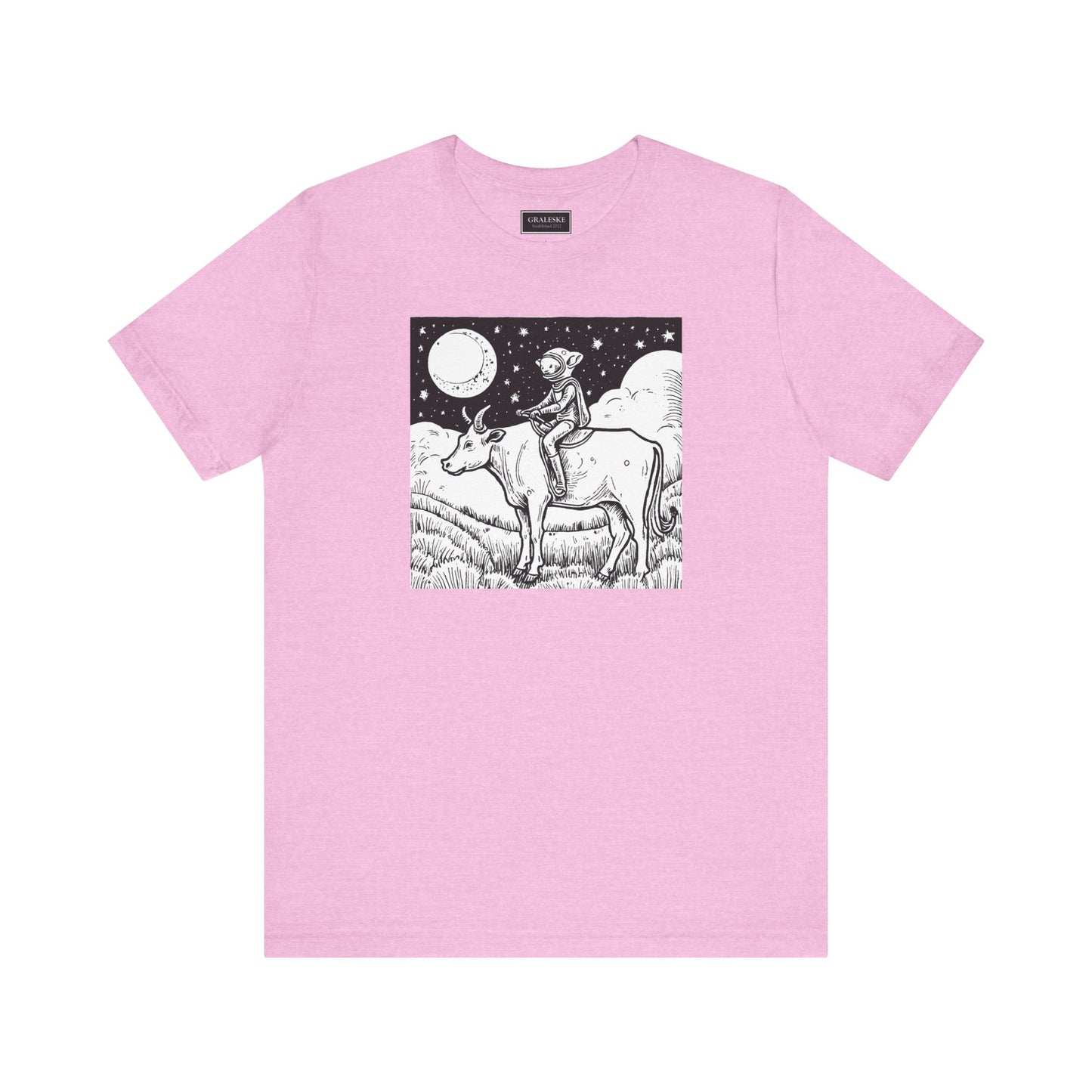 Alien Riding Cow Tee Shirt - Graleske
