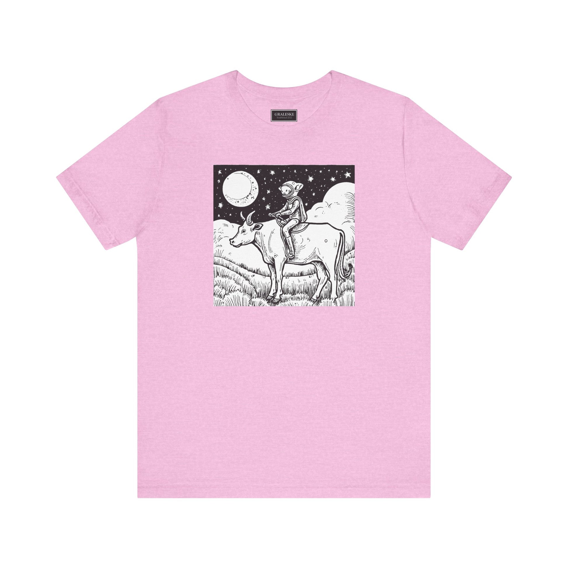 Alien Riding Cow Tee Shirt - Graleske